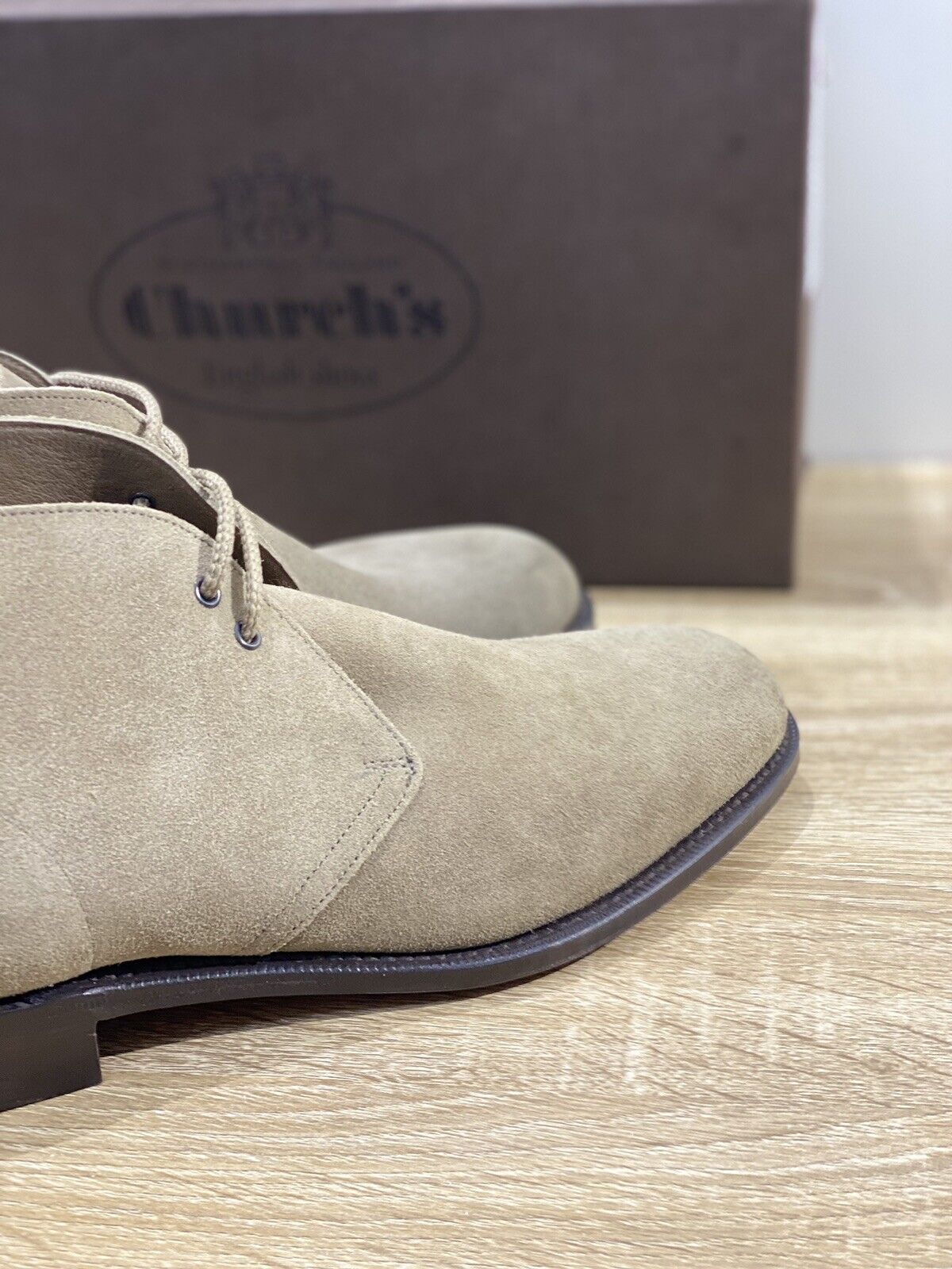 Church’s Sahara L polacchino uomo suede stone fondo cuoio church’s men 40