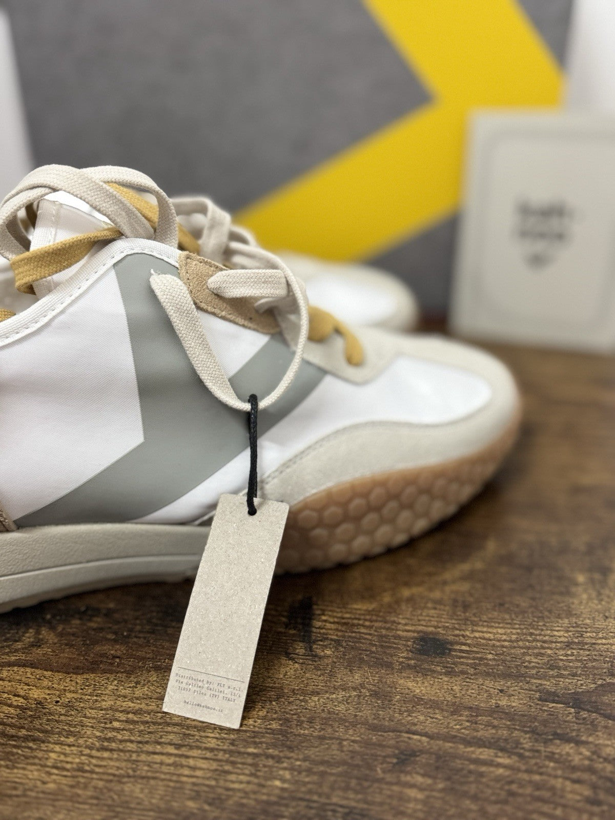 Kee Hoo Sneaker Beige White Casual Scarpa Uomo 40