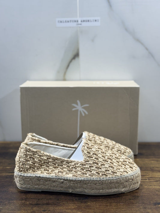 Manebi Espadrilles Mocassino Crema    Zeppa Casual Manebi Shoes Donna 37