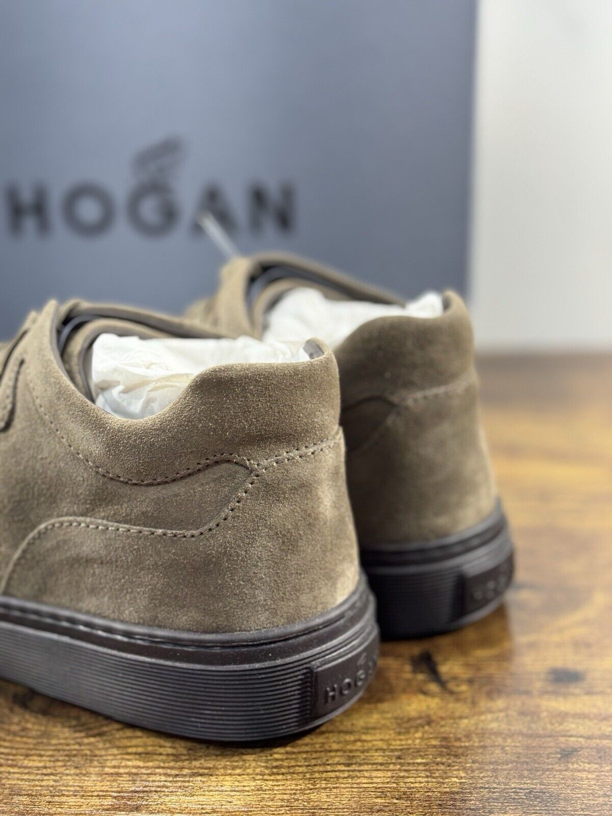 Hogan H365 Sneaker Uomo Suede Fango Casual Hogan Men Shoes 41