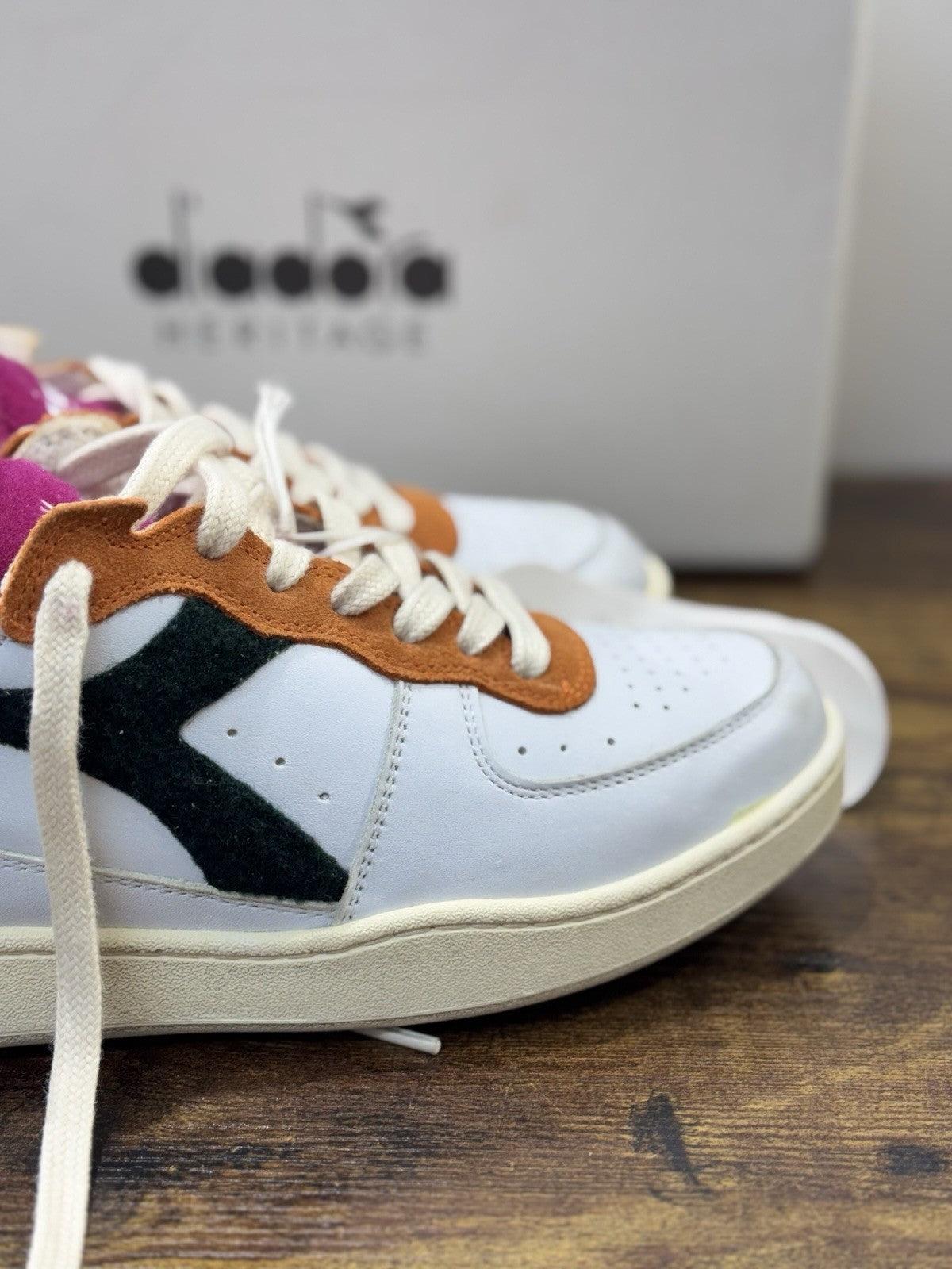 diadora heritage Sneaker Mi Basket Row Cut Tennis      Made In Italy  Uomo 40.5