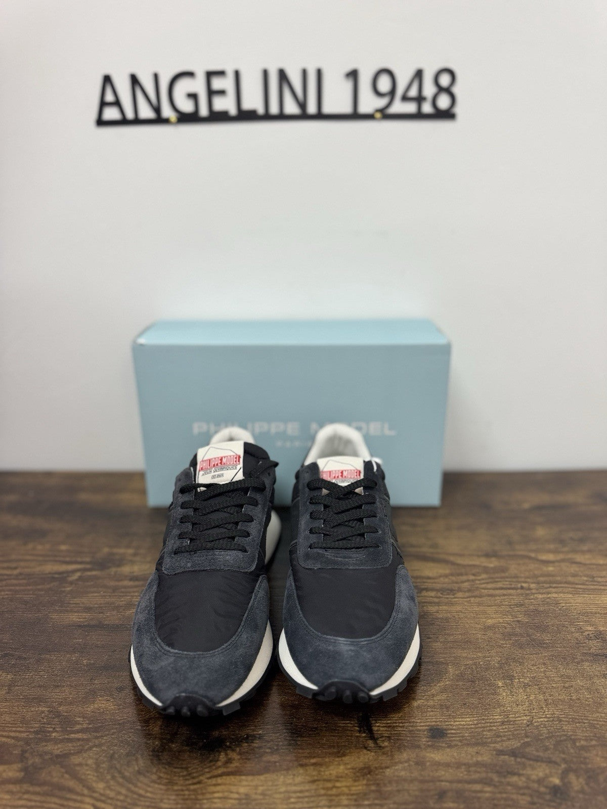Philippe Model Tour  Low  Sneaker Pelle Suede Blu        Casual Uomo 45
