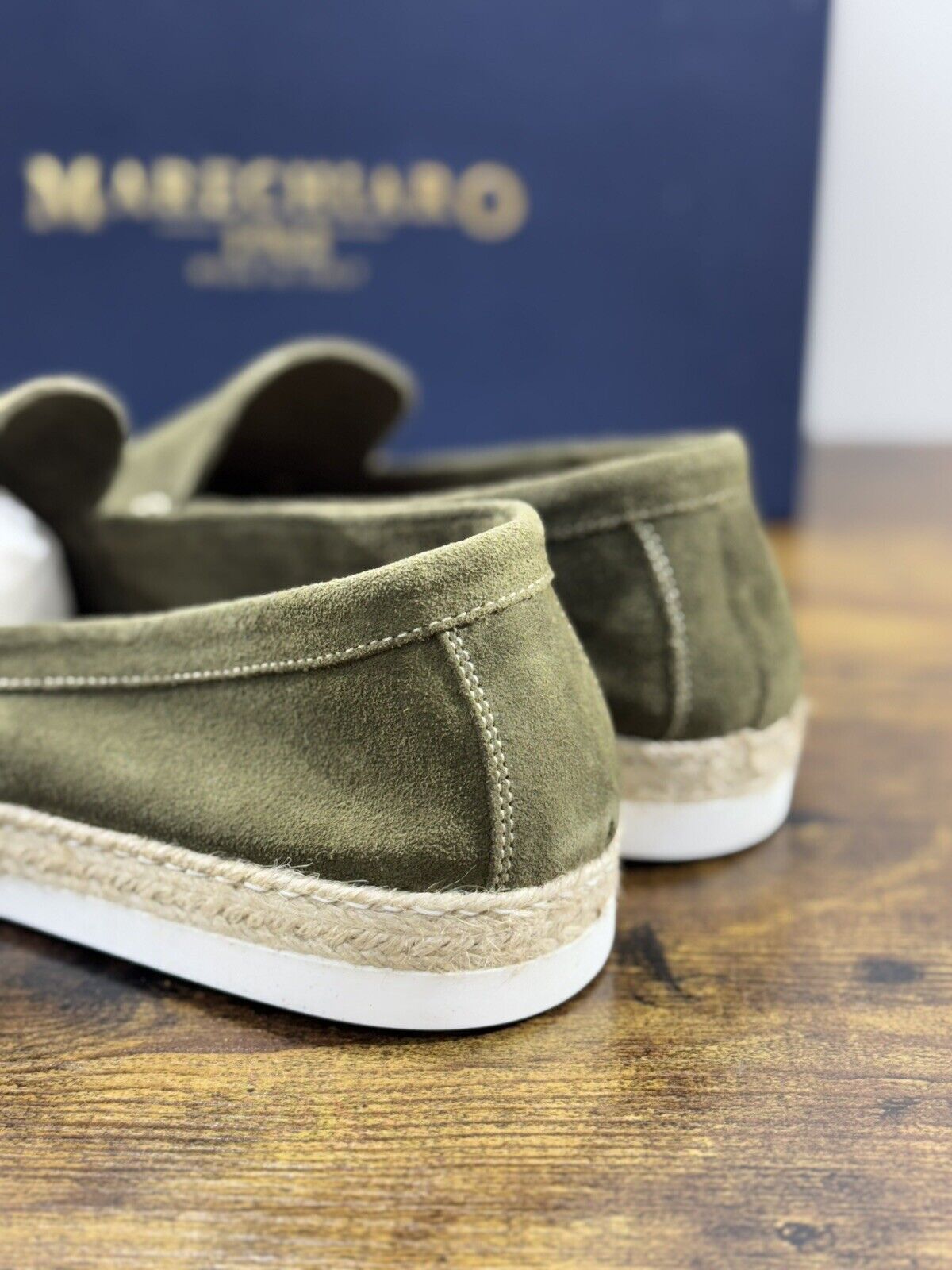 Marechiaro 1962 Mocassino Uomo Summer Icon Suede Olive 42