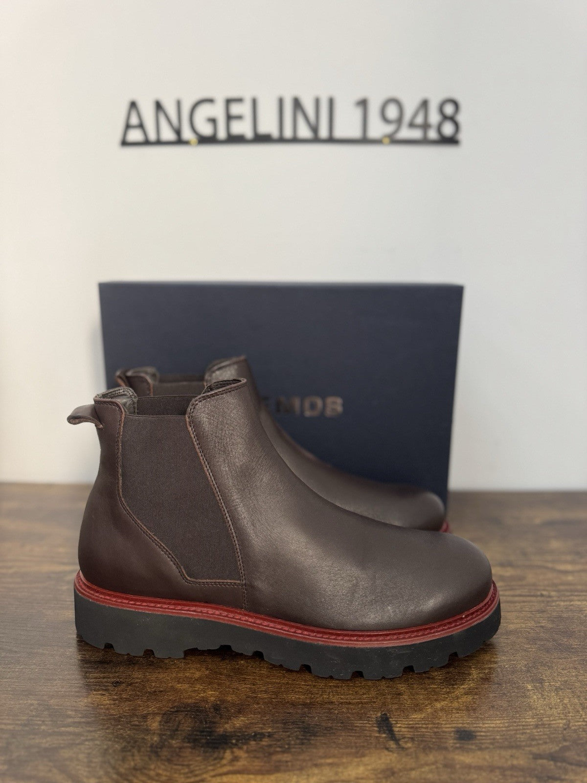 Boemos Stivaletto Pelle Testa Moto  100% Made In Italy Casual Boot Uomo 44