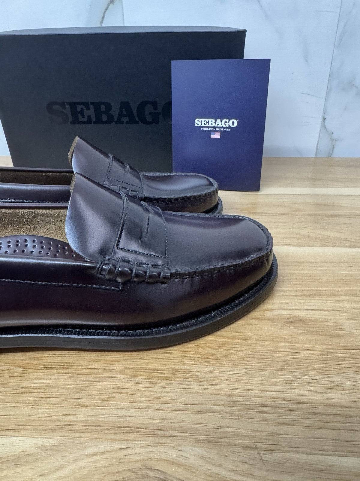 Sebago Classic Dan Pelle Brown Burgundy  Casual Sebago Uomo 45