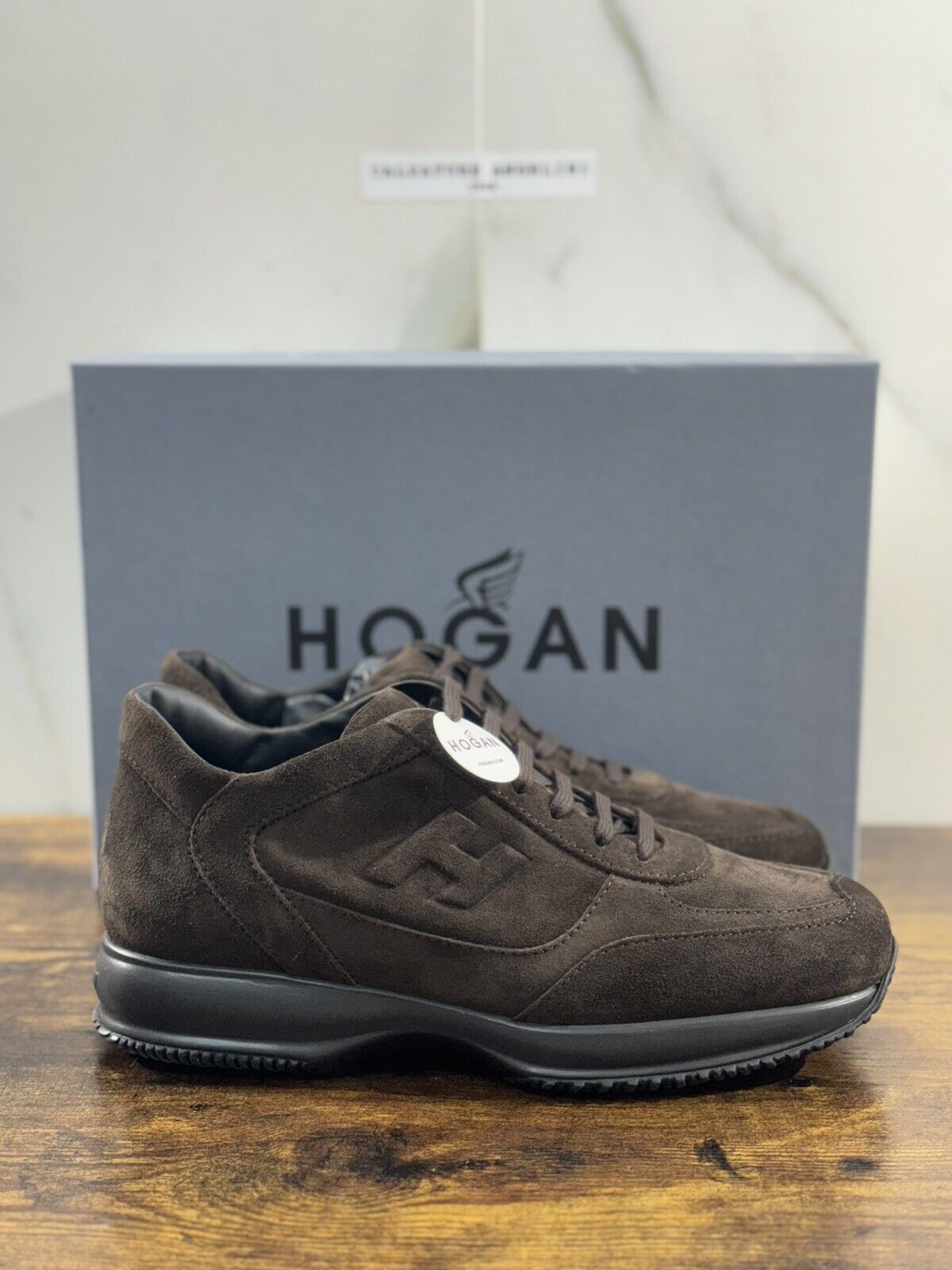 Hogan Interactive uomo suede Testa Moro   luxury casual hogan shoes 42