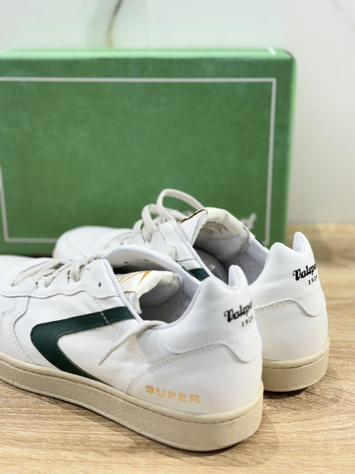 Valsport Super Sneaker Uomo Icon   White Green Casual Made In Italy Heritage 45