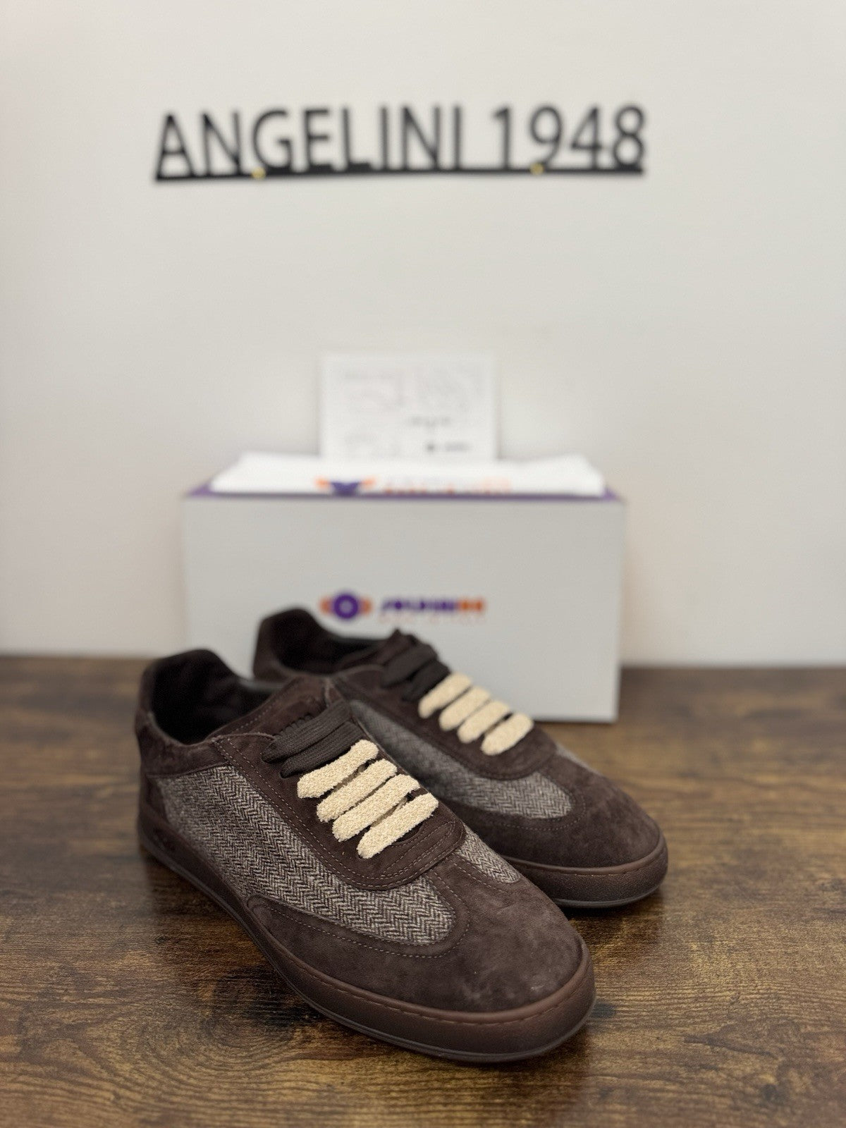 Soldini Sneaker Suede Testa Moro 100% Made In Italy Causal Uomo 40
