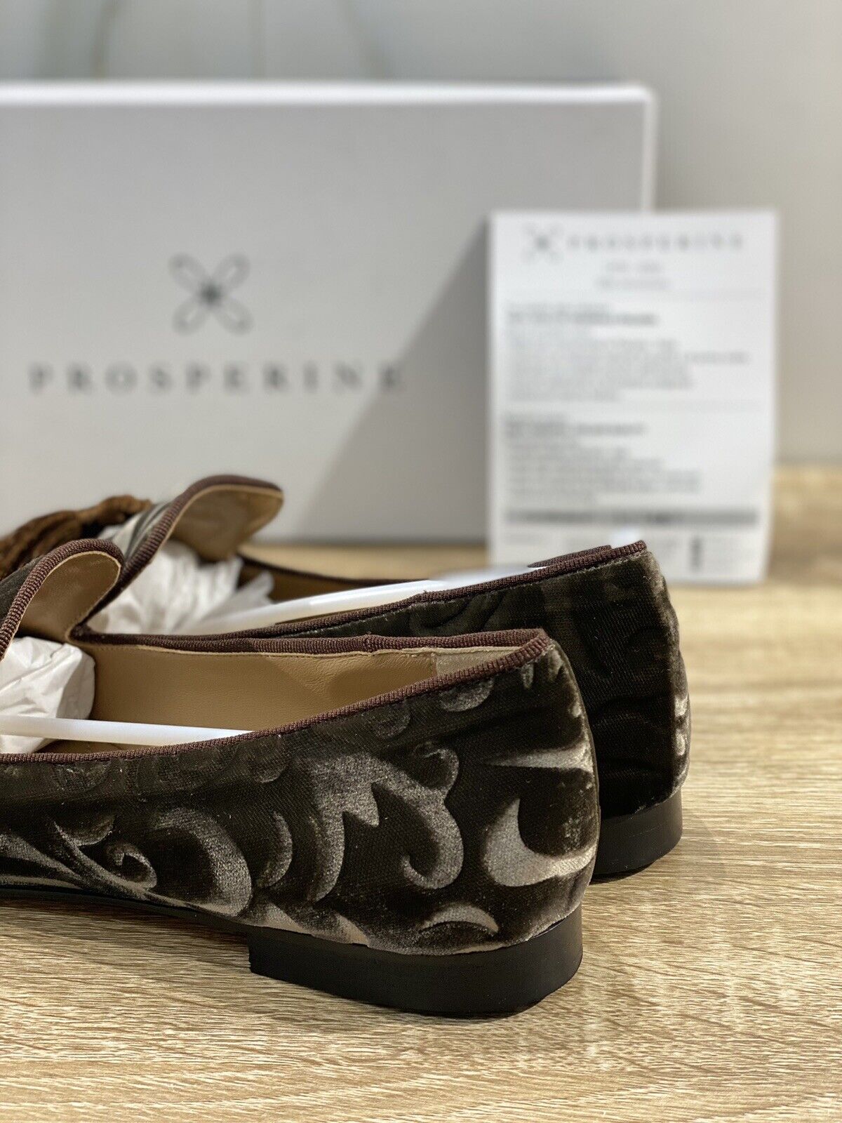 Prosperine Mocassino donna in Velluto Talpa Damasco luxury made in italy 36