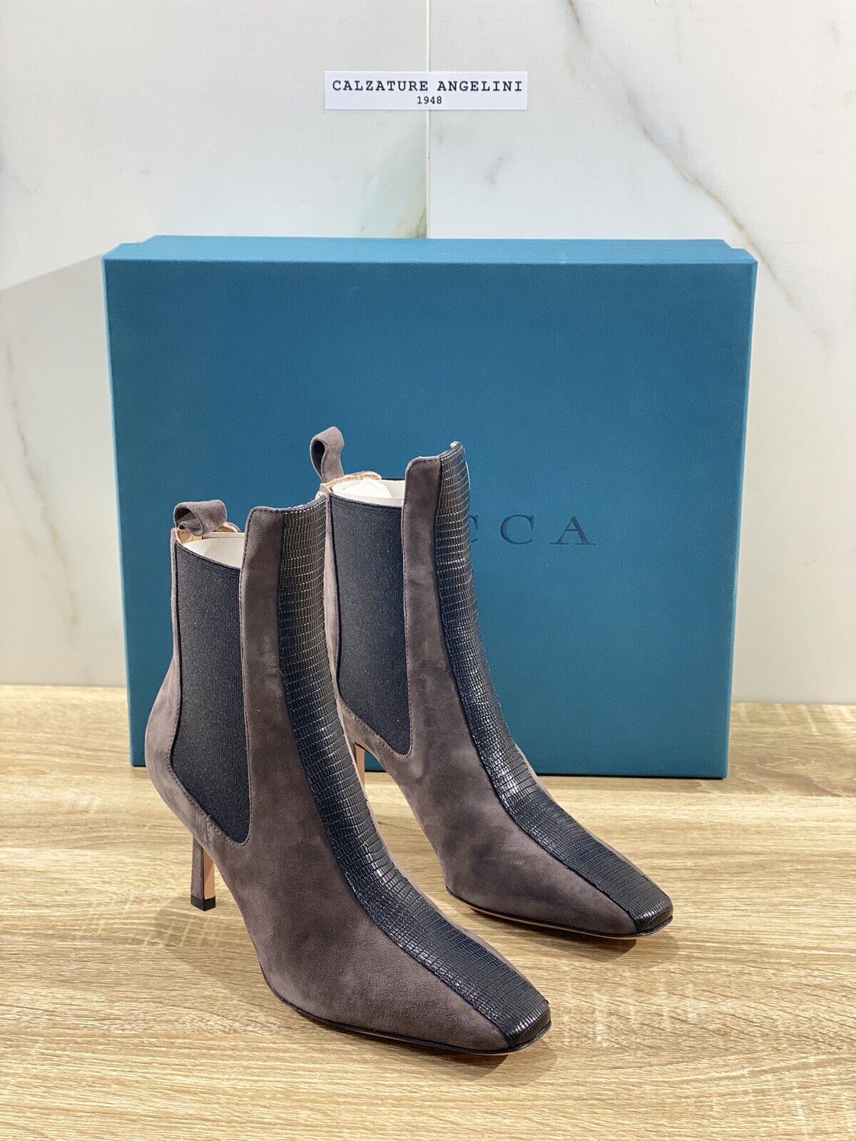 A.BOCCA Stivaletto donna suede Ombra luxury woman boot A.BOCCA 41