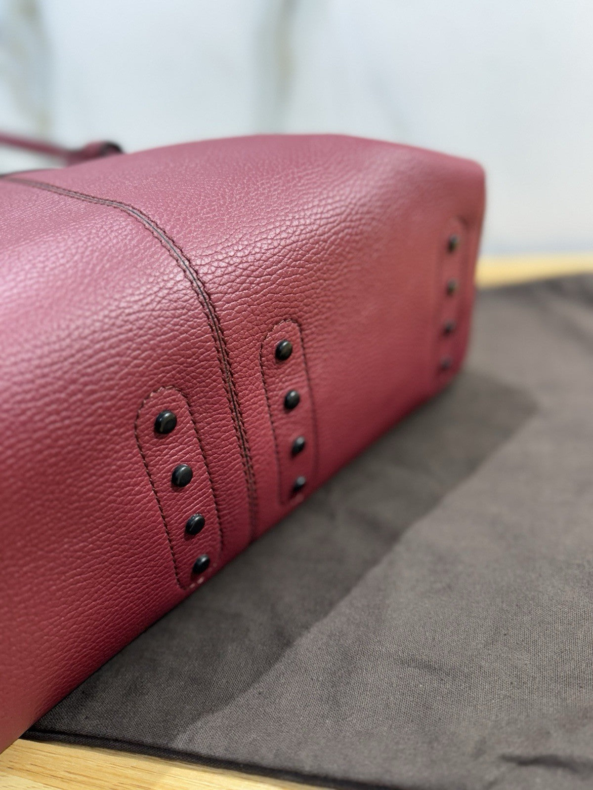 Tod’s Borsa Tote Mocassino Media Pelle Bordo’ Luxury Tod’s Handmade Bag Donna