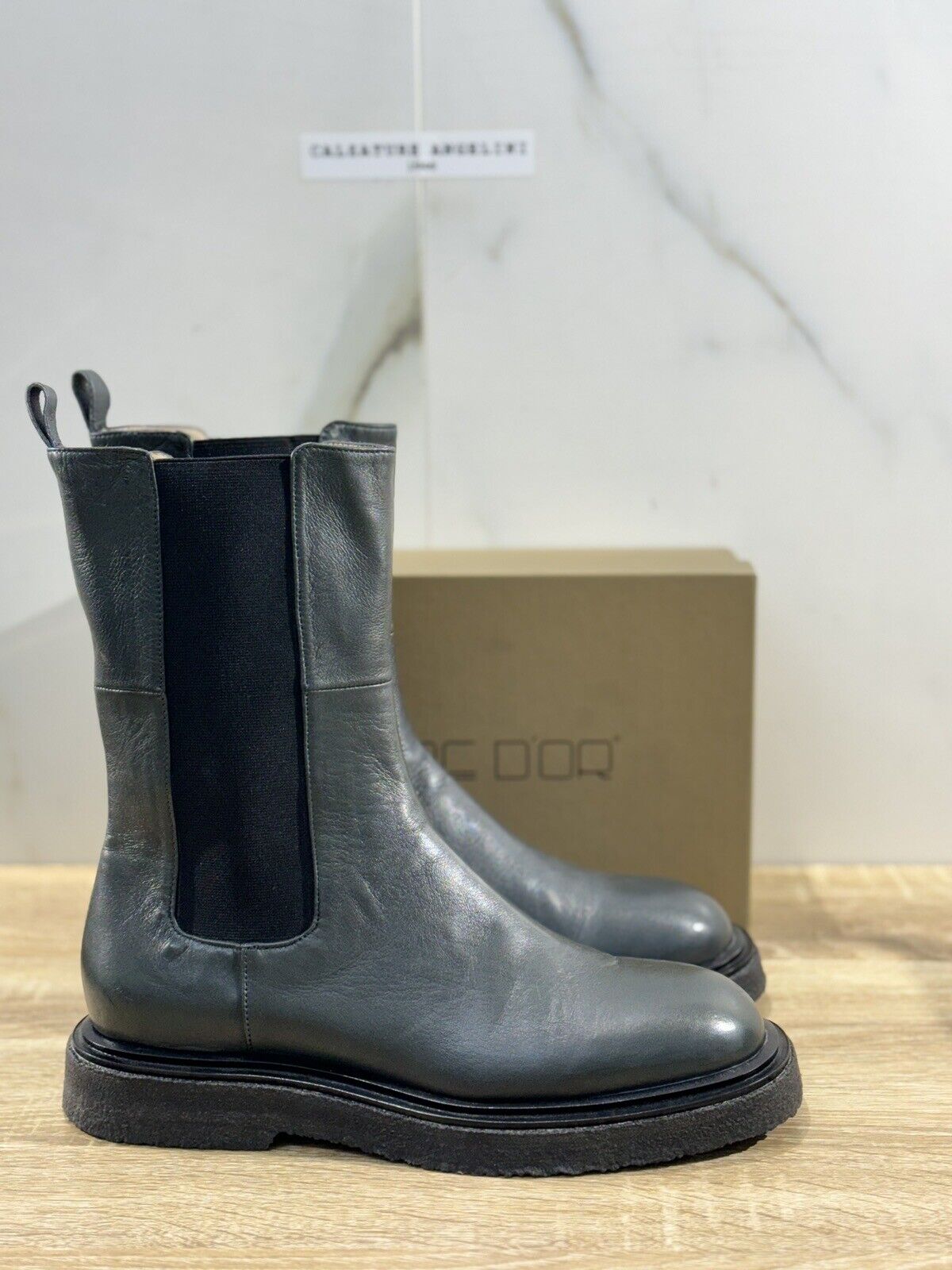 Pomme D’or Chelsea Boot  Donna  Pelle Asfalto  Casual Luxury Boot  41