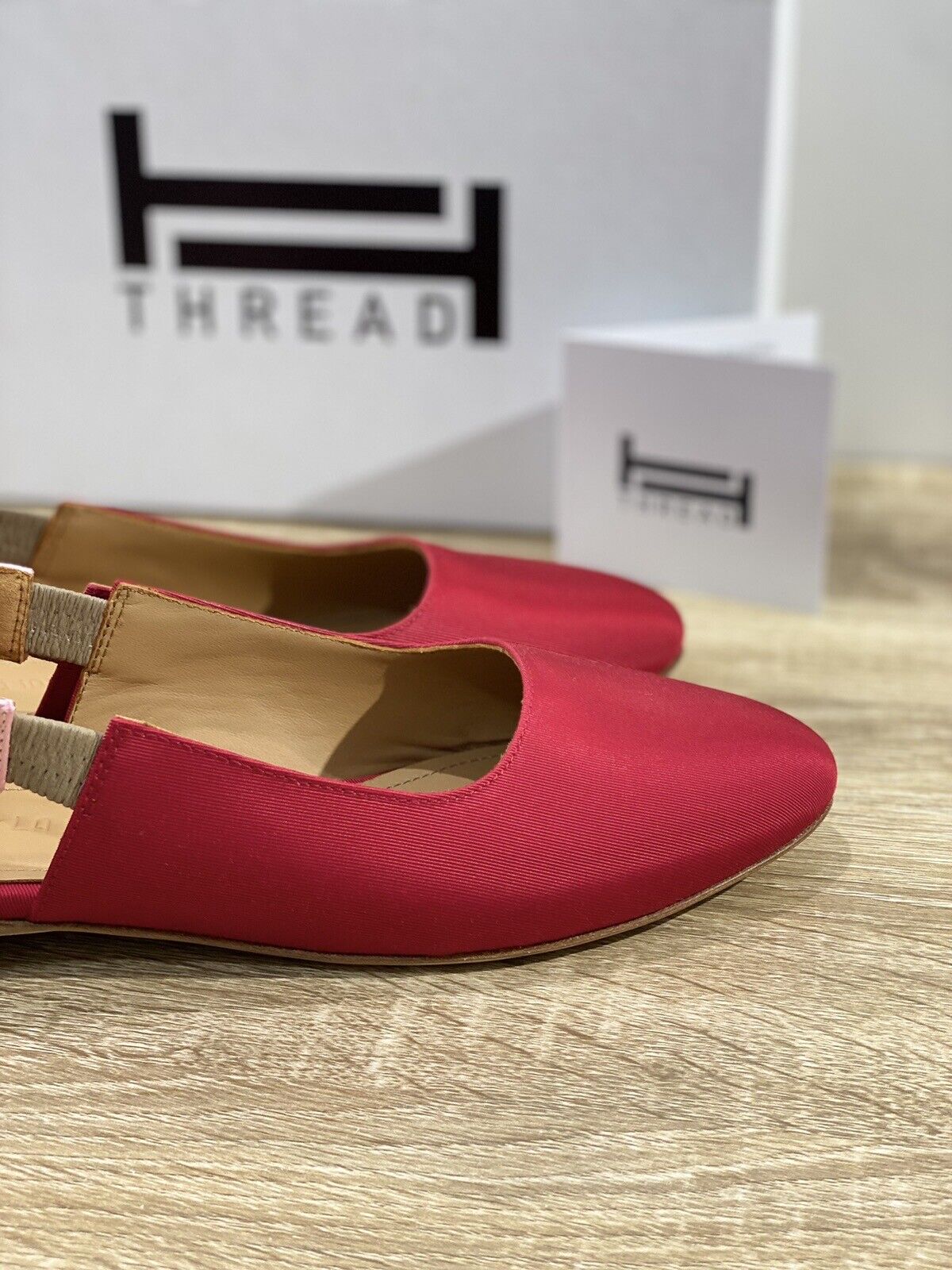 Thread Milano Sandalo Donna Thushi In Grosgrain Rosso Made In Italy 37