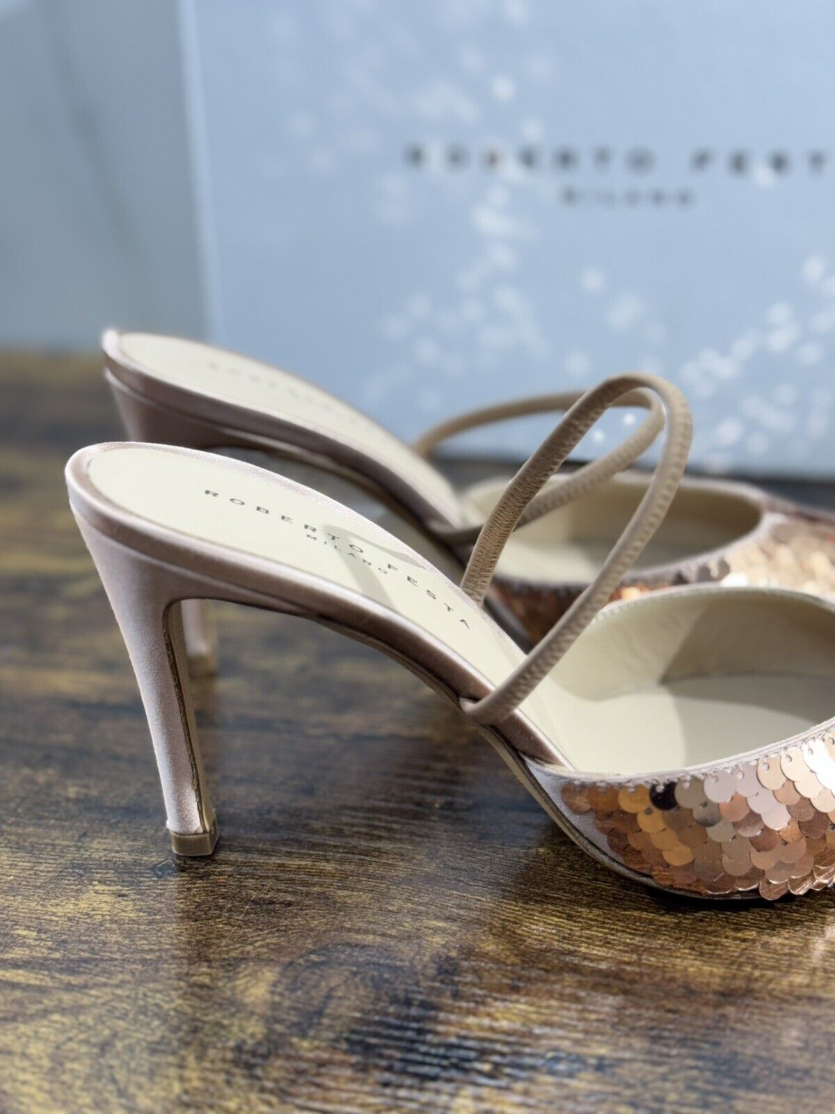 Roberto Festa Milano Scarpa Donna Podik  Raso Vanilla   Luxury Shoes 40