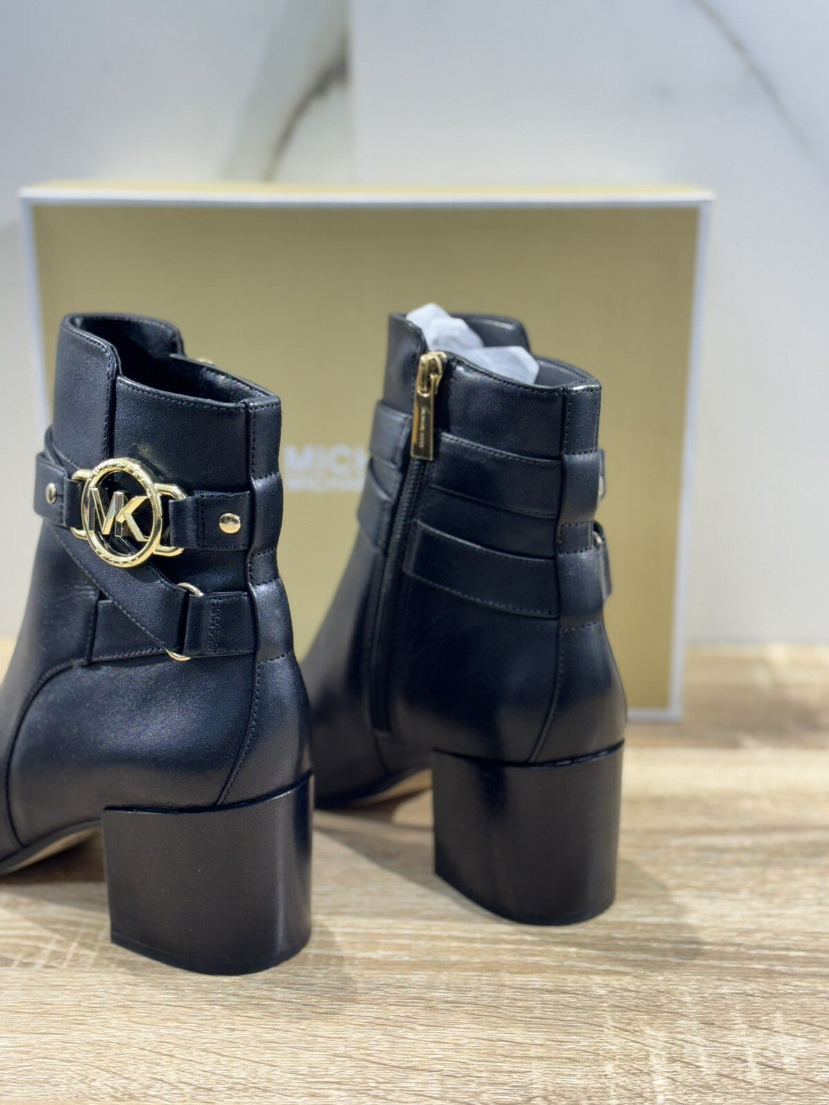 Michael  Kors Rory Mid Bootie Nero   Chelsea Boot  Con Tacco 38