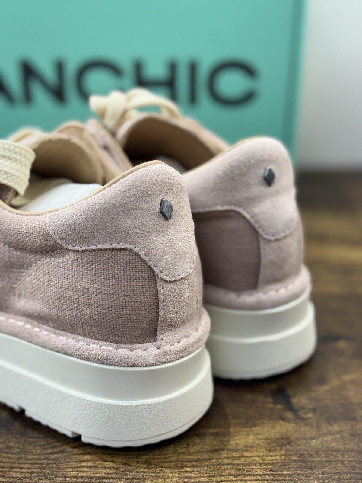 Panchic Sneaker Pelle  Donna Linen Pink   Casual Panchic 37