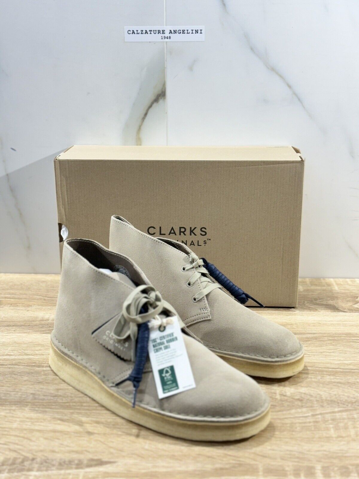 Clarks Desert Coal   Scarpa Uomo Suede Stone Icon Clarks Men Shoes 43