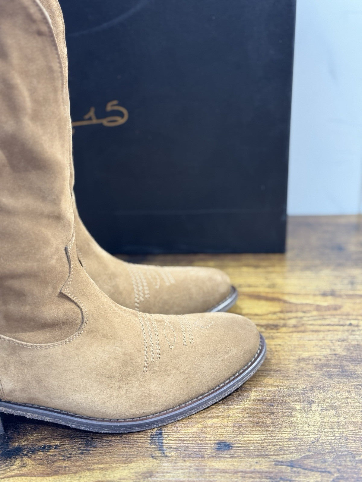 Via Roma 15 Texano Pelle Suede Martora  Stella Via Roma Donna 39.5