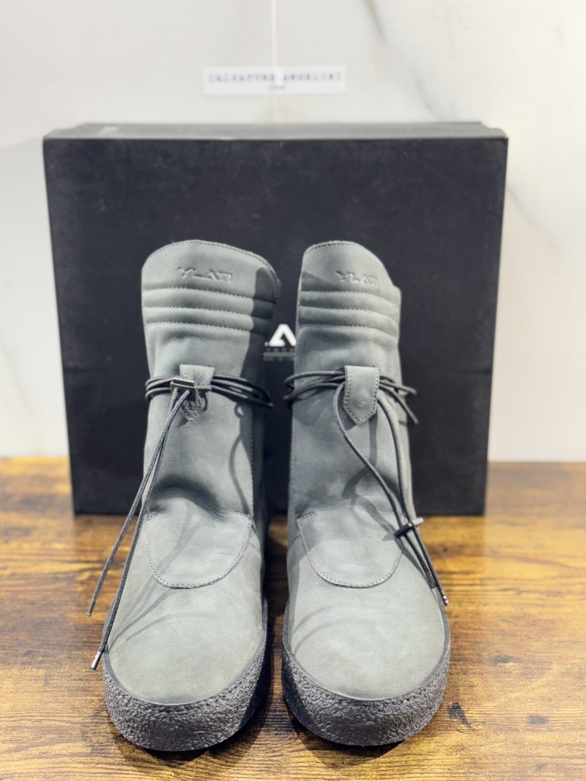 Ylati Sneaker Uomo Giove High Top Nabuk Grey  Causal Men 45