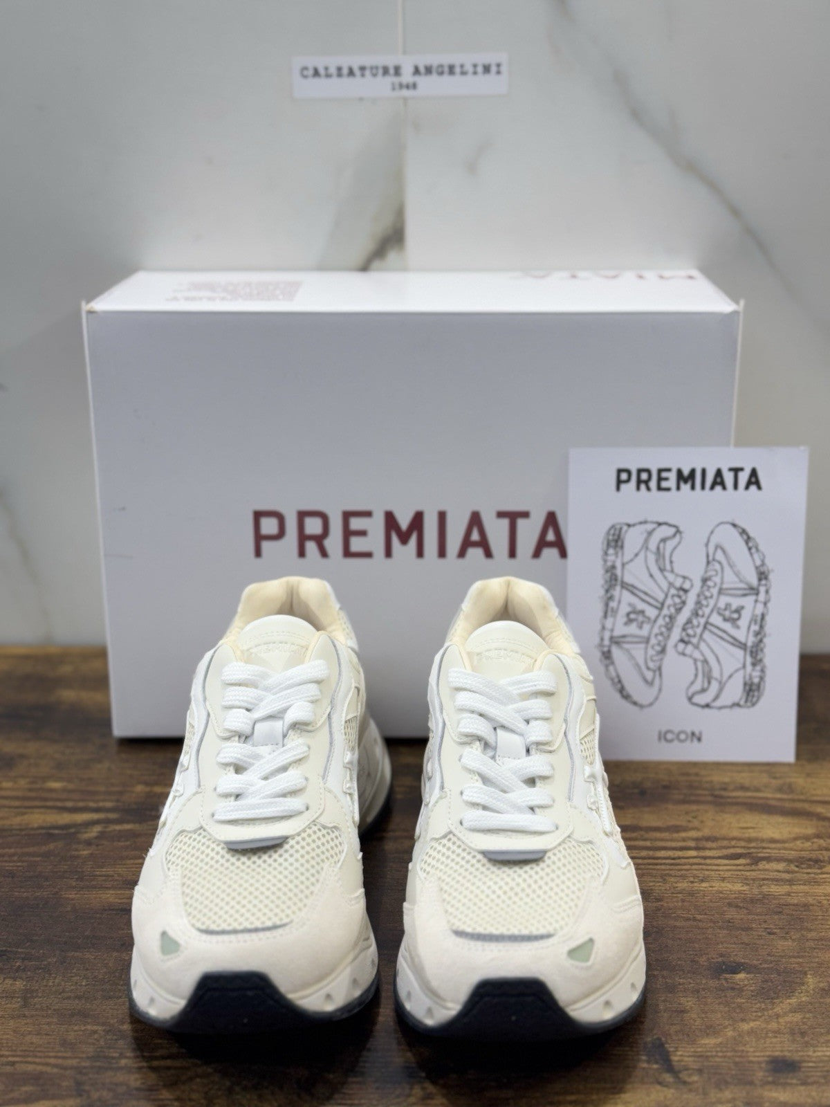 Premiata Sneaker Sharkyd 288   Pelle Bianca Casual Premiata Scarpa Donna 41