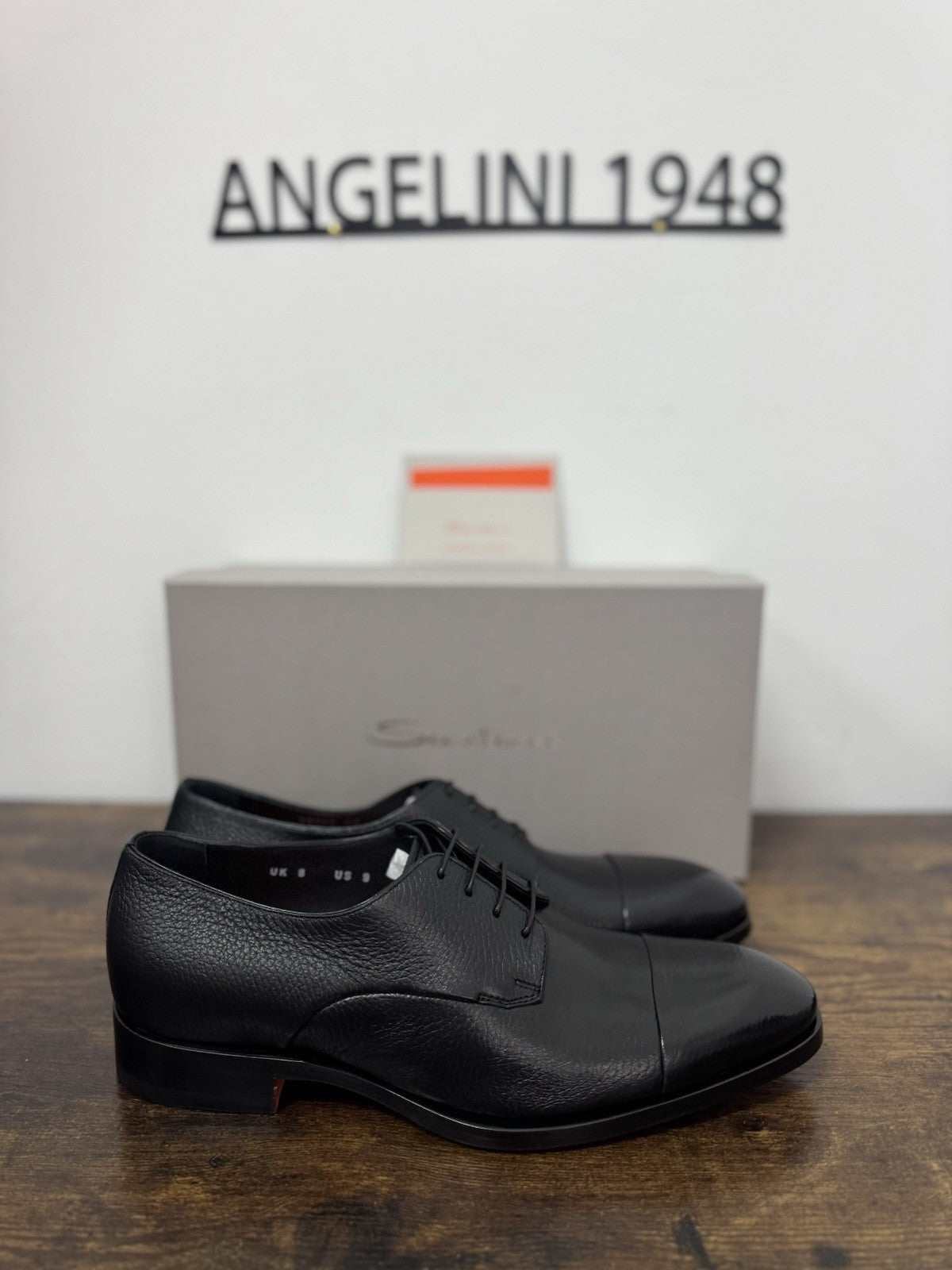 Santoni Stringata In Pelle Di Cervo Goodyear Luxury Scarpa Santoni Uomo 43