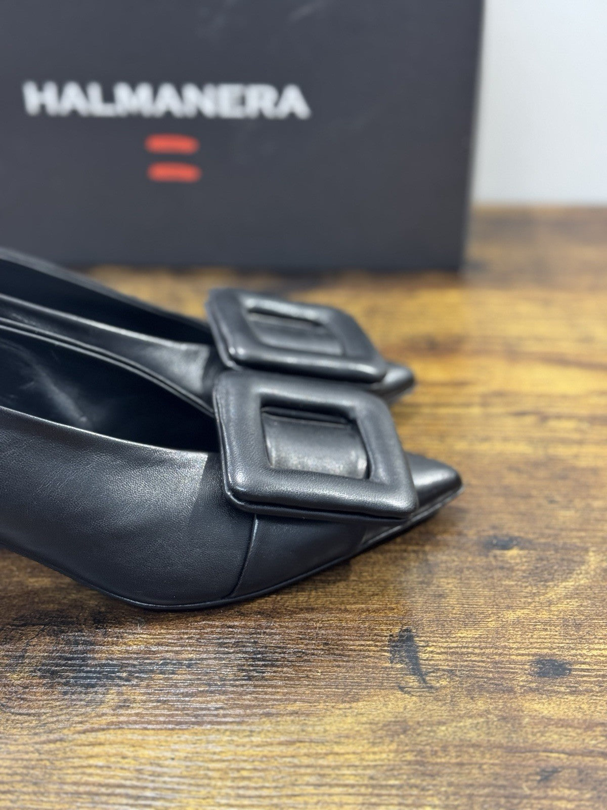HALMANERA Décolleté  Pelle Nero  Luxury Made In Italy Donna 36