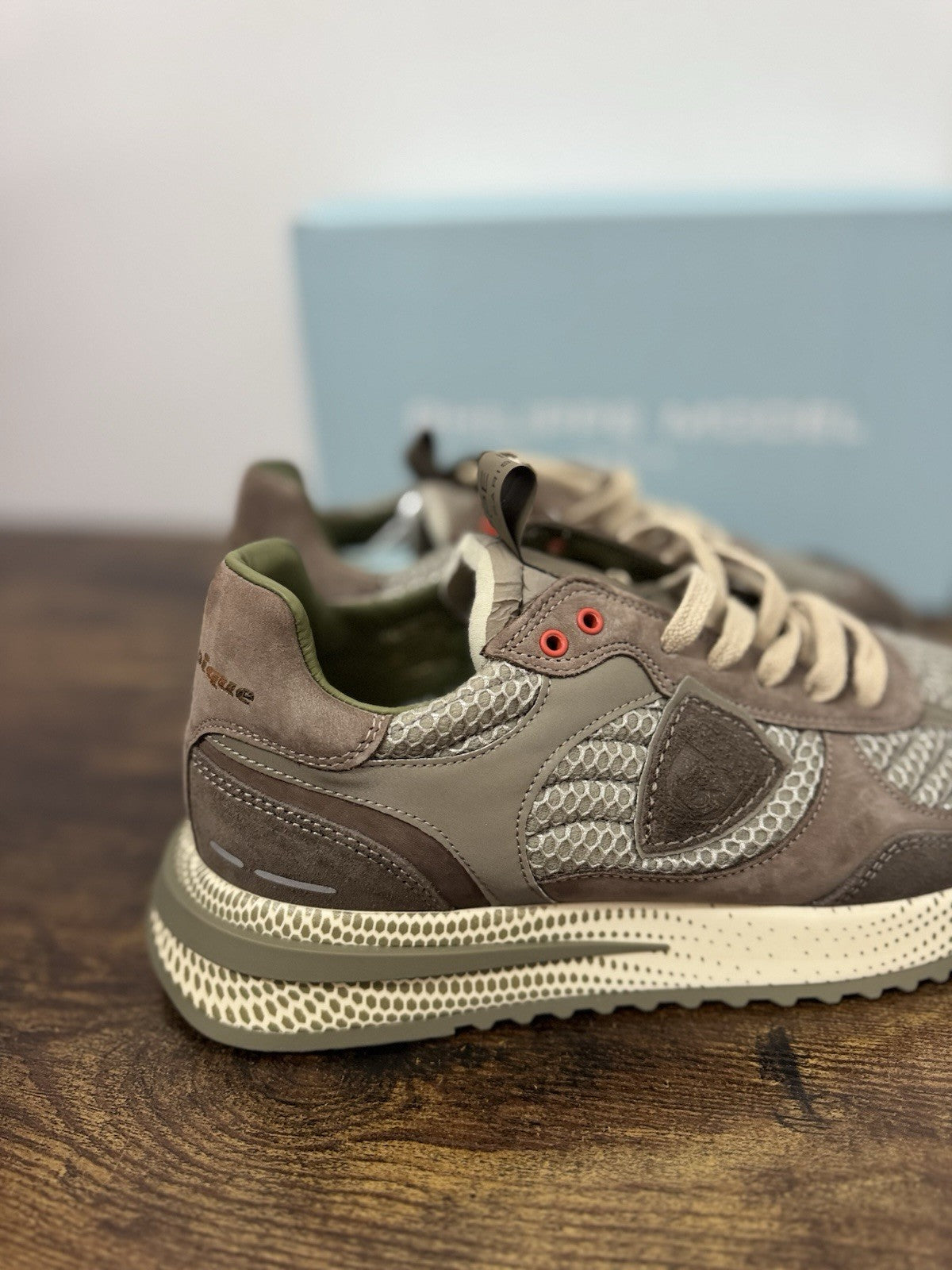 Philippe Model Olympique Low  Sneaker Pelle Militare       Casual Uomo 42