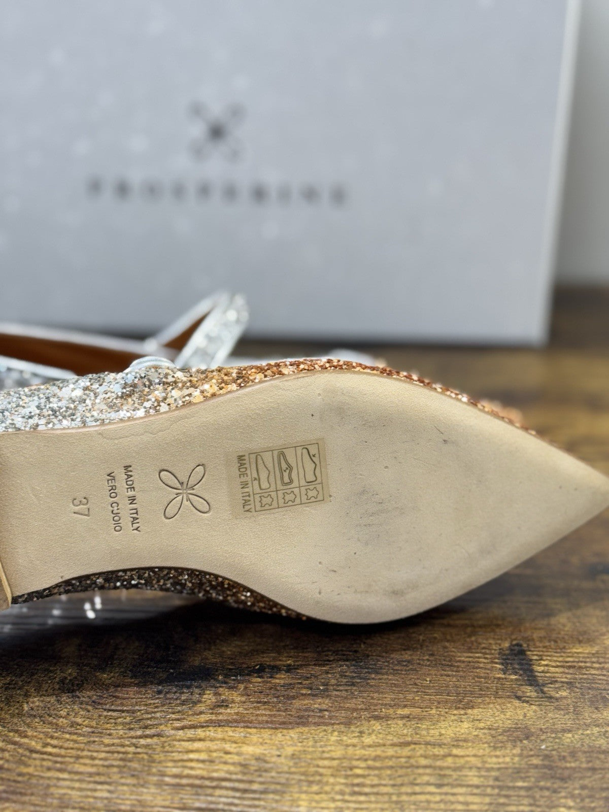 Prosperine Ballerina Crystal Silver Arancio  Casual Donna 37