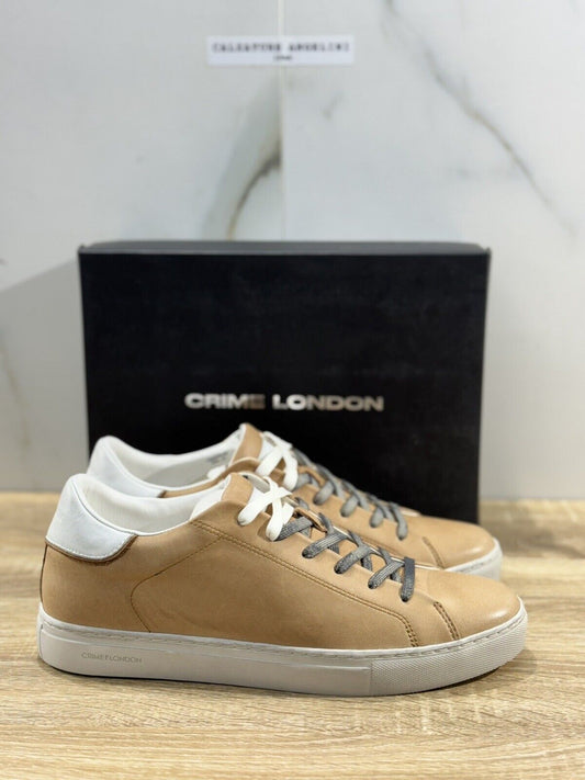 Crime London Sneaker Uomo Low Top Essential      Pelle  Casual Men Shoes 43