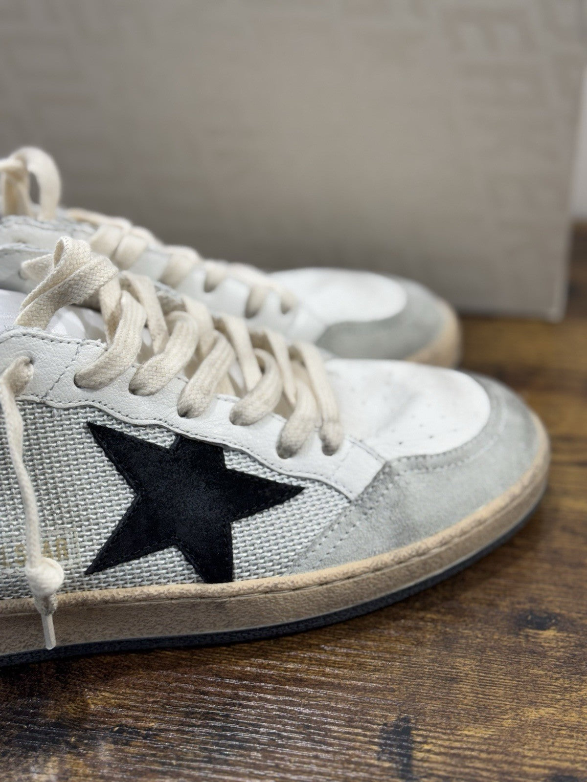 Golden Goose Ball Star Sneaker Uomo Light Silver Black Luxury  Golden Goose 40