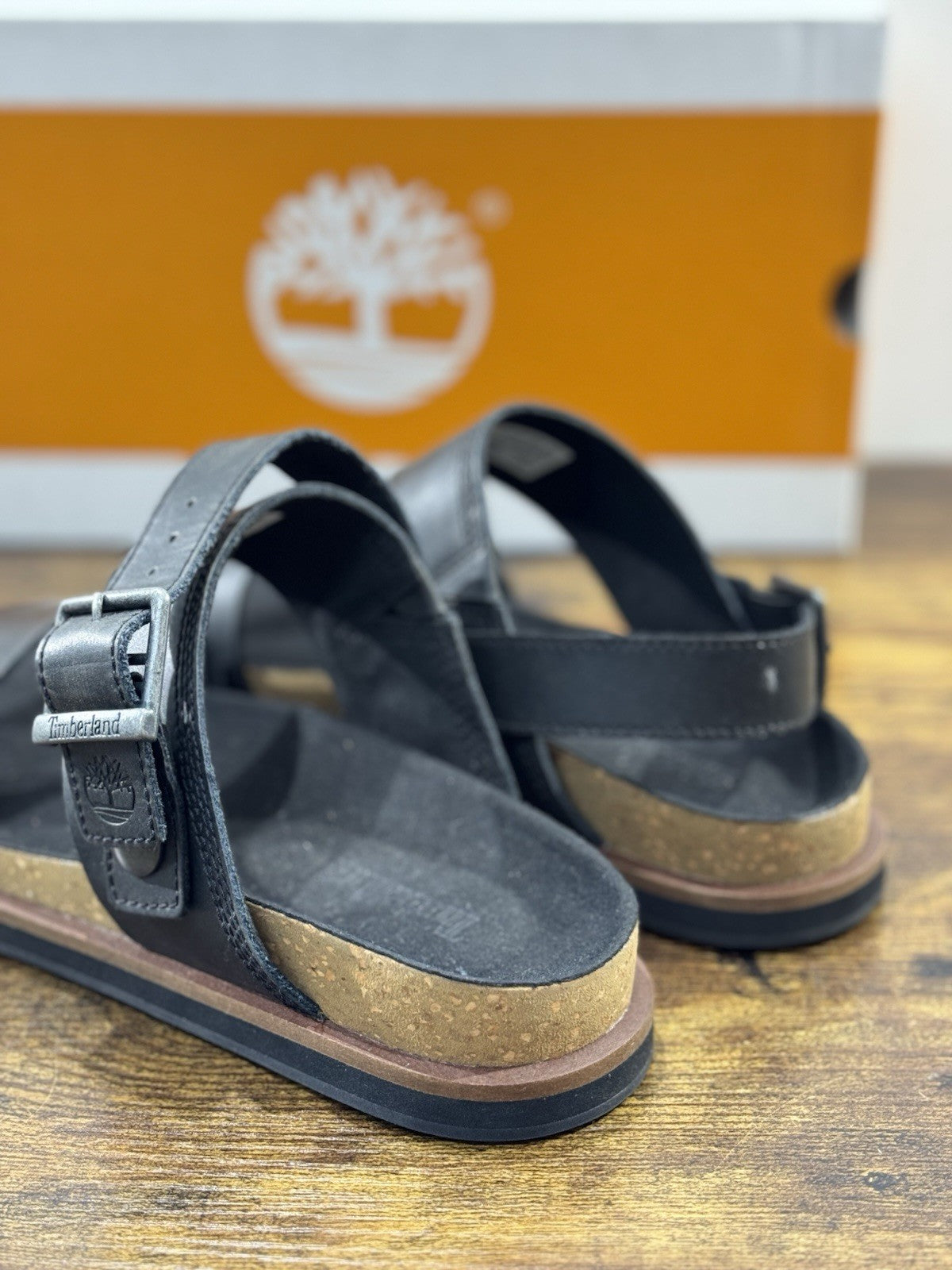 Timberland Sandalo Uomo Amalfi Blackstrap Sandalo Pelle Nero  45