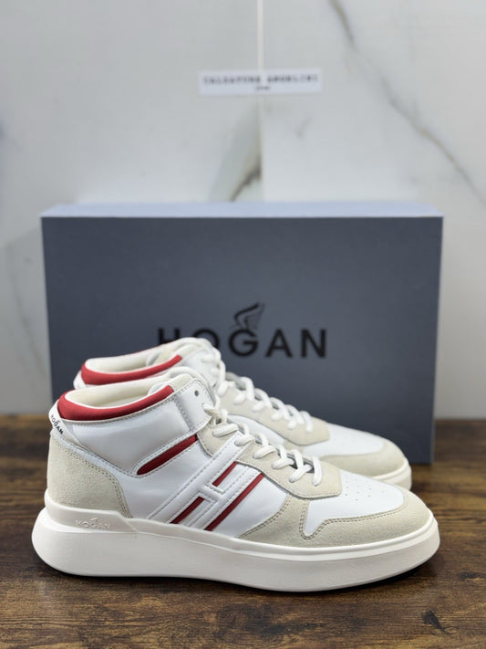 Hogan H580 High    Pelle  Bianca Memory Foam Casual Hogan   Uomo 42.5