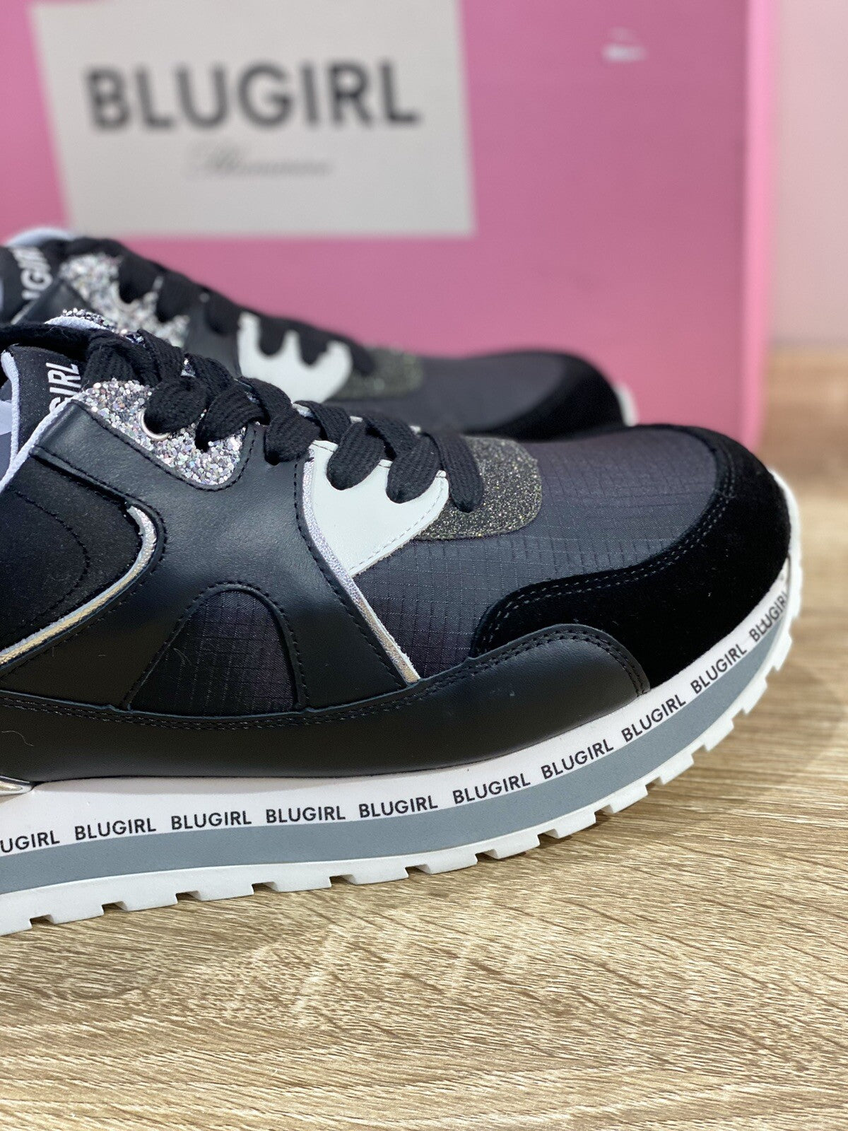 Blugirl Blumarine Donna sneaker babe nera casual shoes woman 37
