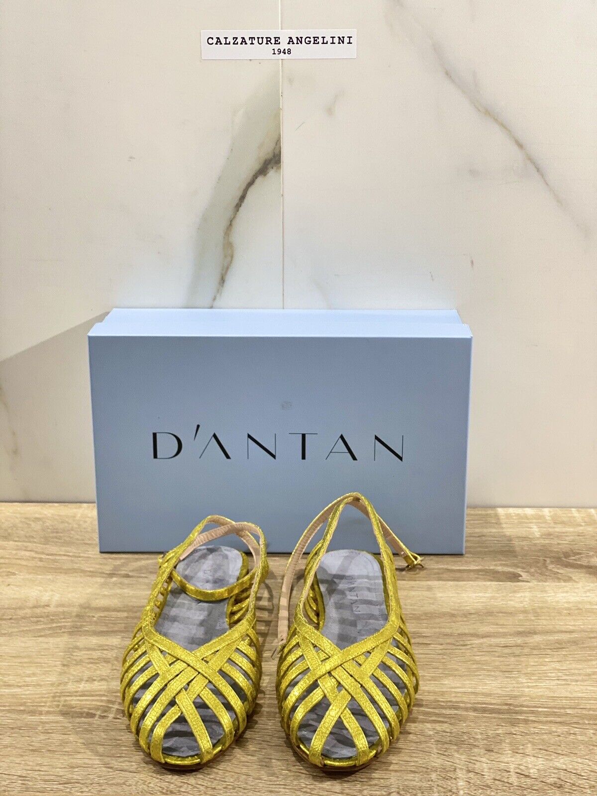 D’antan Sandalo Donna Pelle Lemon Made In Italy Modello Mignon 38