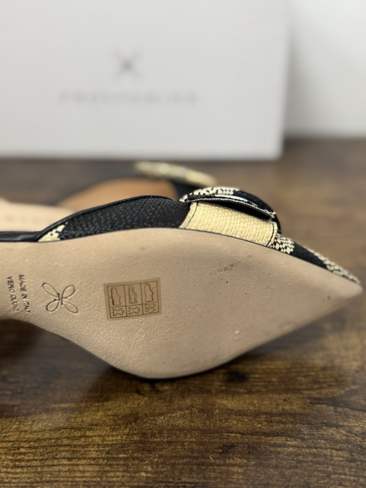 Prosperine Sling Back Pelle Tessuto Reali      Scarpa Donna 38