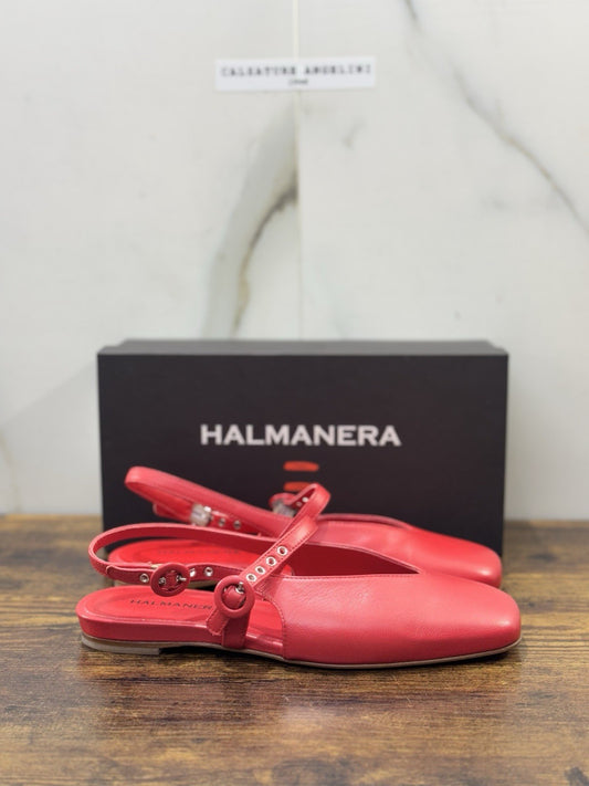 Halmanera Sling Back Pelle Rossa Top Quality Donna 38