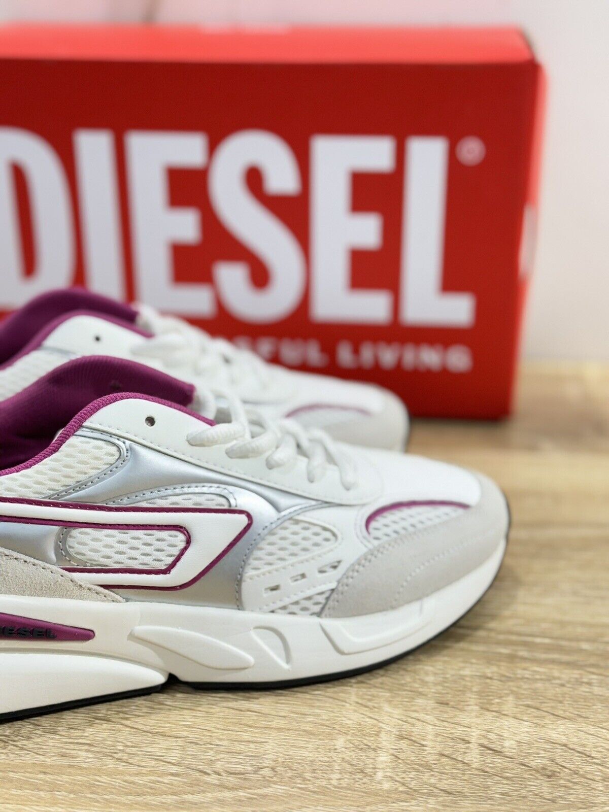 Diesel Sneaker Donna Serendipity Sport Casual Pelle White Extra Light 37