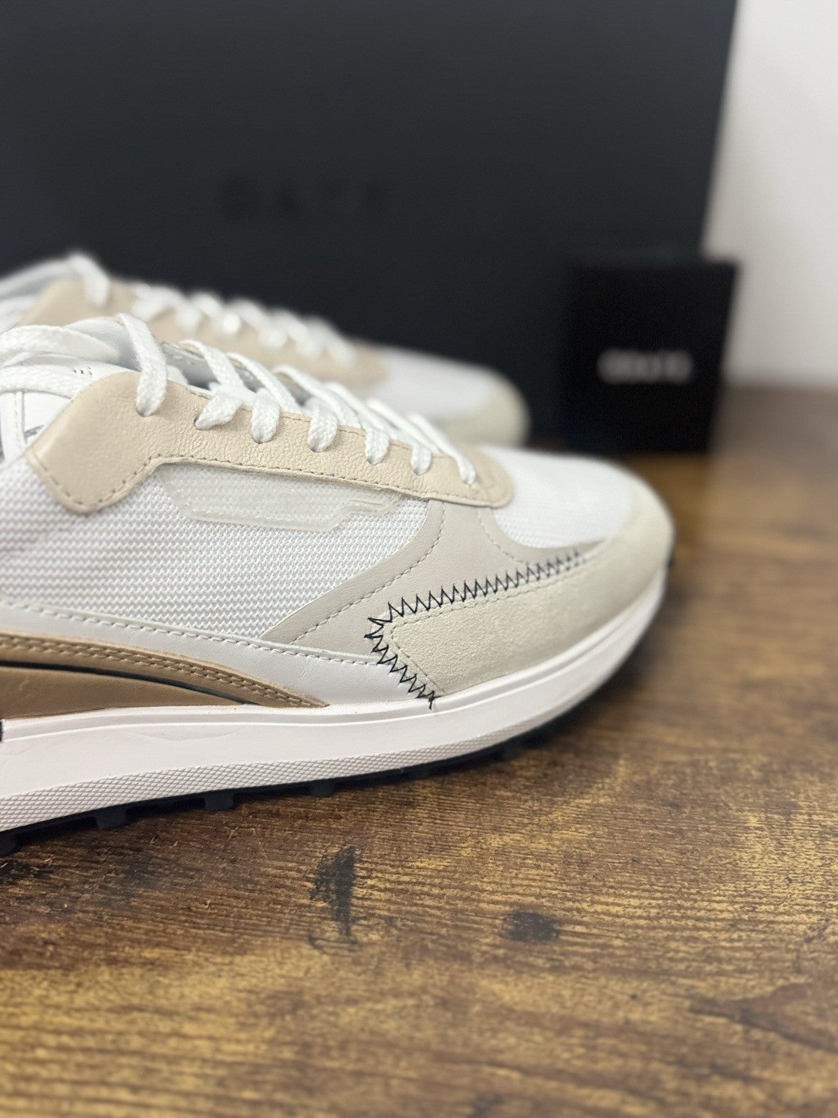 D.a.t.e. Lampo Dragon  Sneaker Pelle Bianca Cuoio Casual Uomo 39