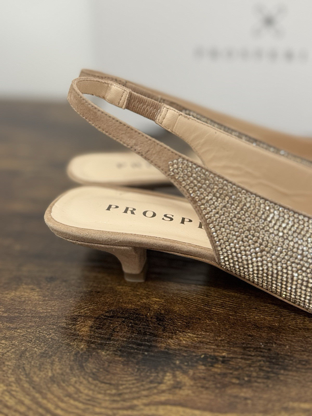 Prosperine Sling Back  Crystal Platino Casual Scarpa Donna 39