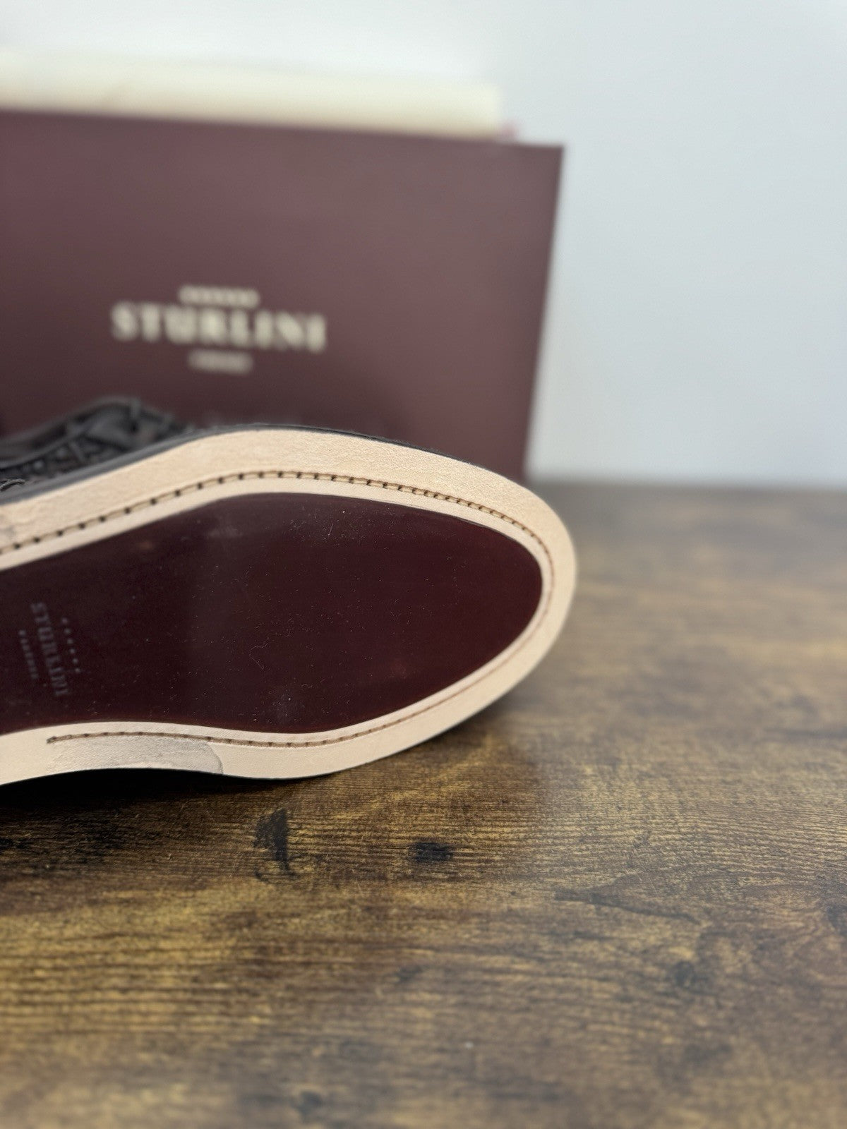 Sturlini  Derby Pelle Marrone Intrecciato    Luxury Scarpa Uomo 44