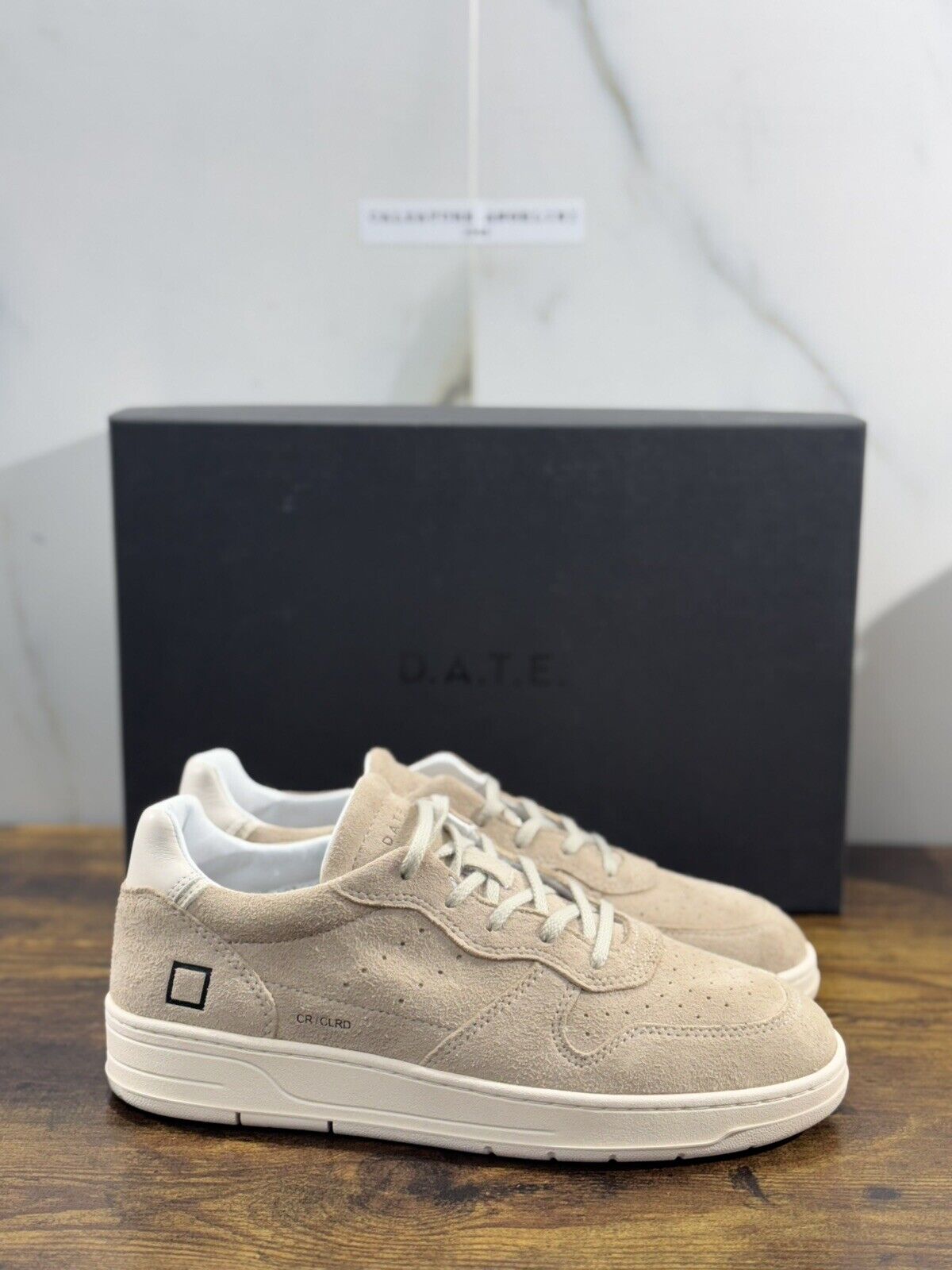 D.A.T.E Court 2.0 Uomo  sneaker Pelle Suede Beige  Casual Shoes 41