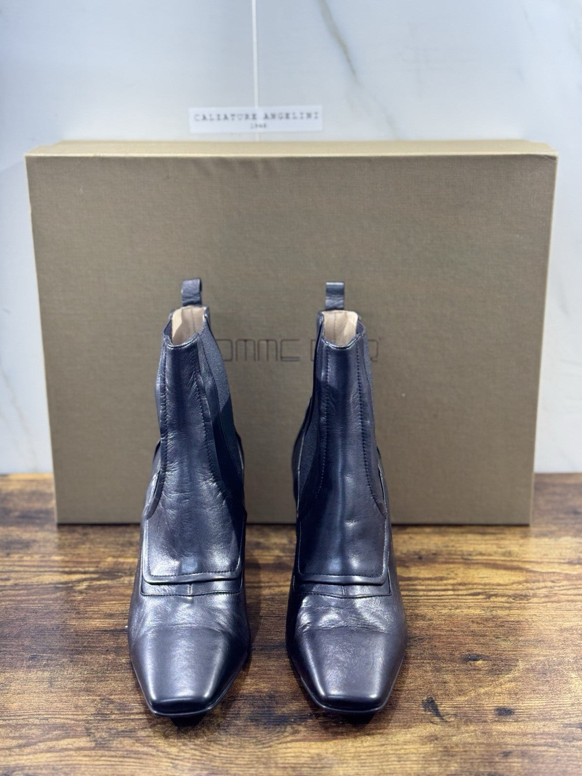 Pomme D’or Stivaletto   Pelle Nero     Casual Luxury Boot  Donna 41