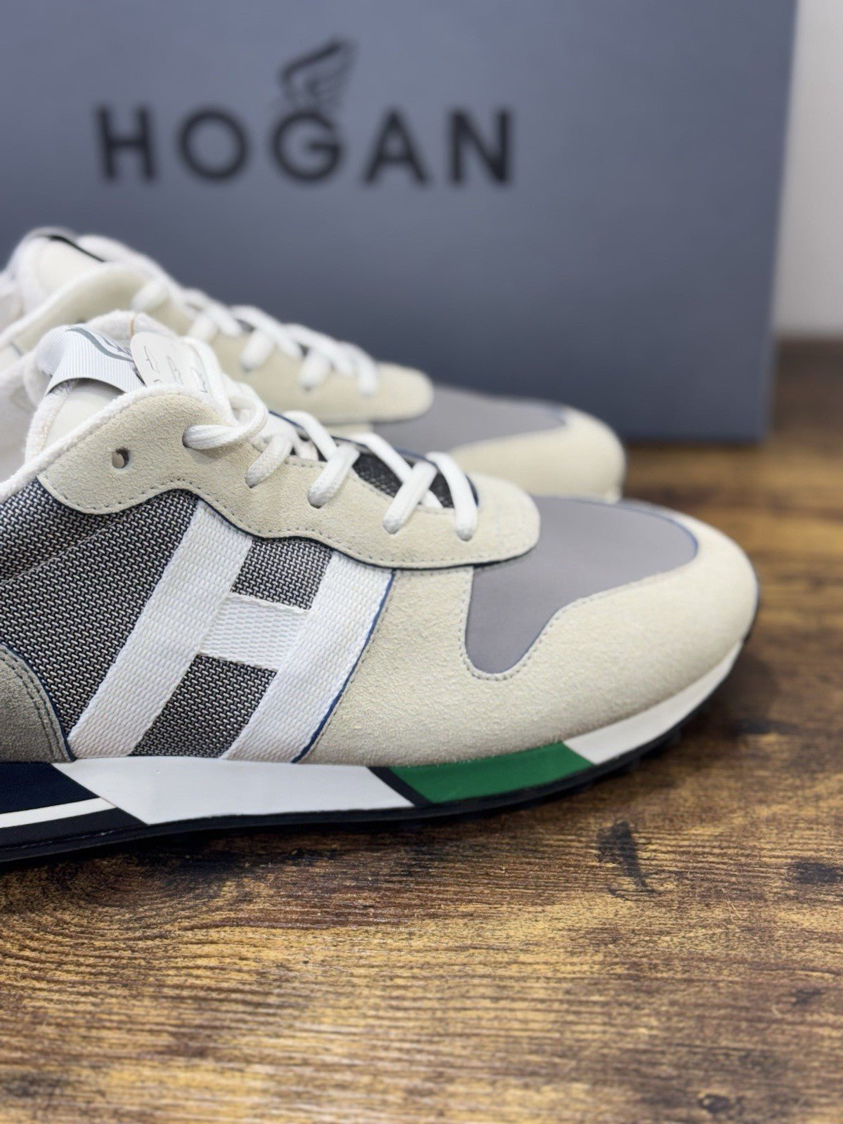 Hogan H383 Sneaker Pelle Suede Casual Hogan Uomo 40