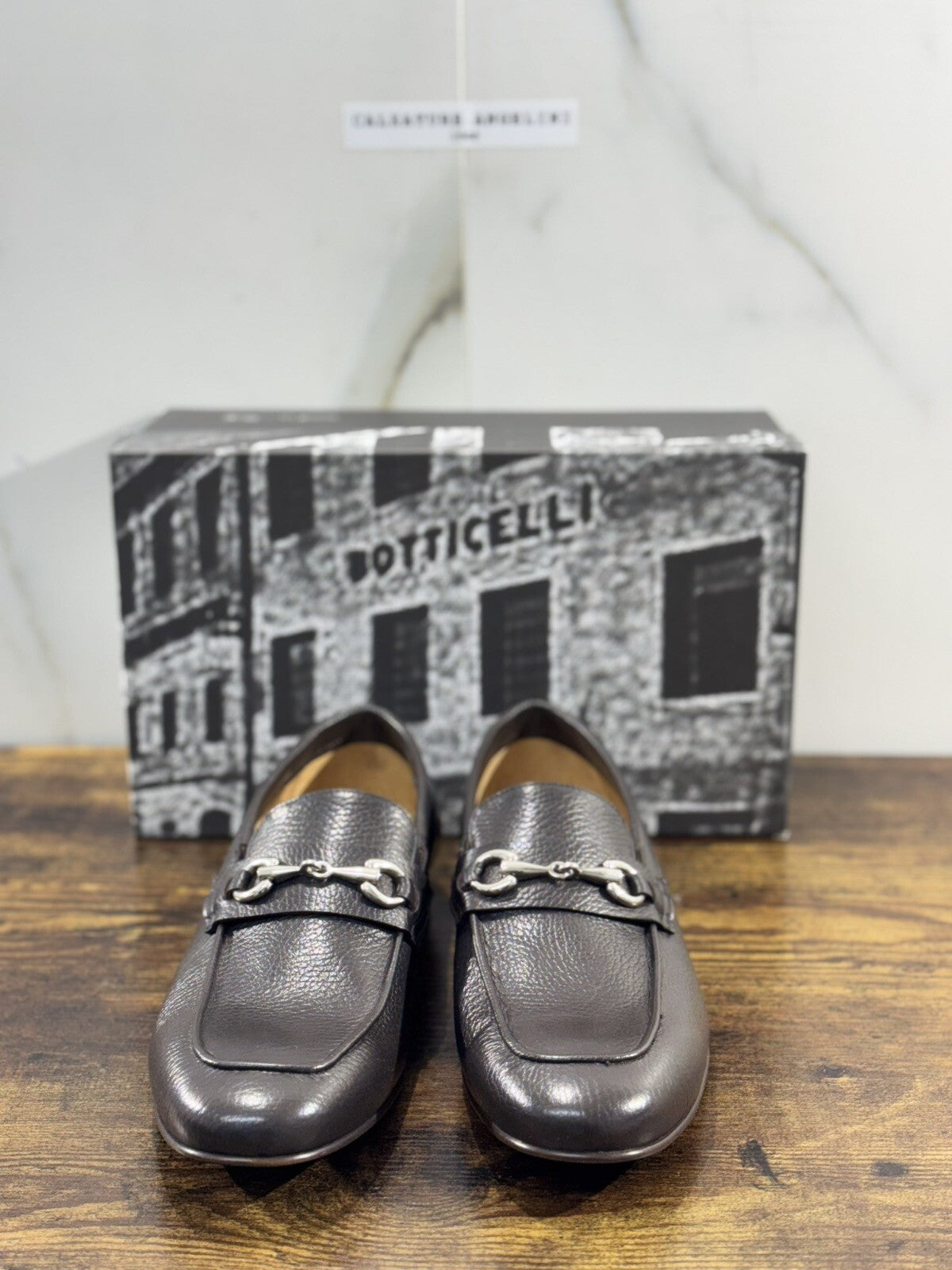 Roberto Botticelli Mocassino Uomo  Pelle T Moro  Fondo Cuoio Made In Italy 41