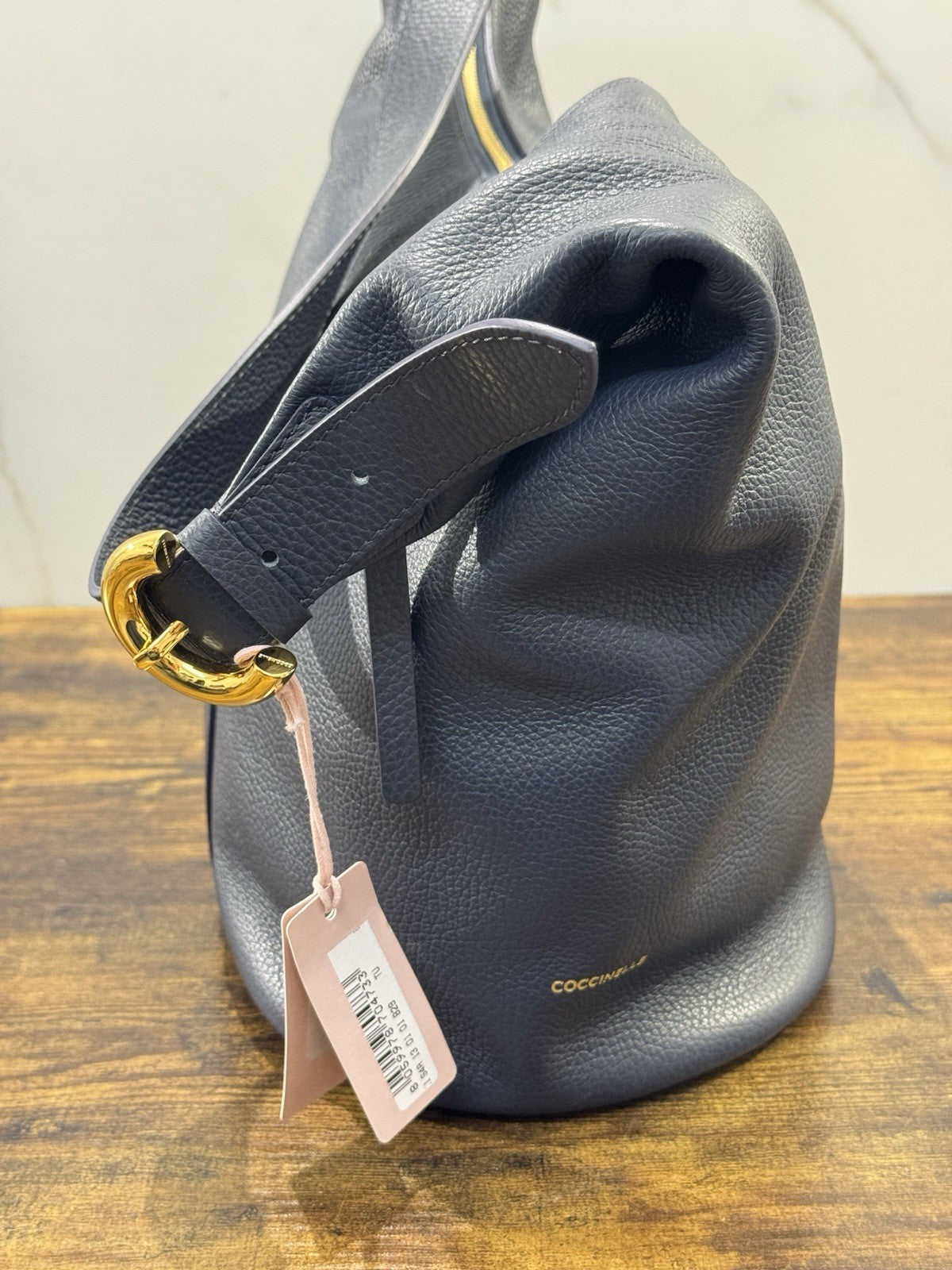 Coccinelle Borsa Pelle Blu C Easy 100% Pelle Made In Italy Donna