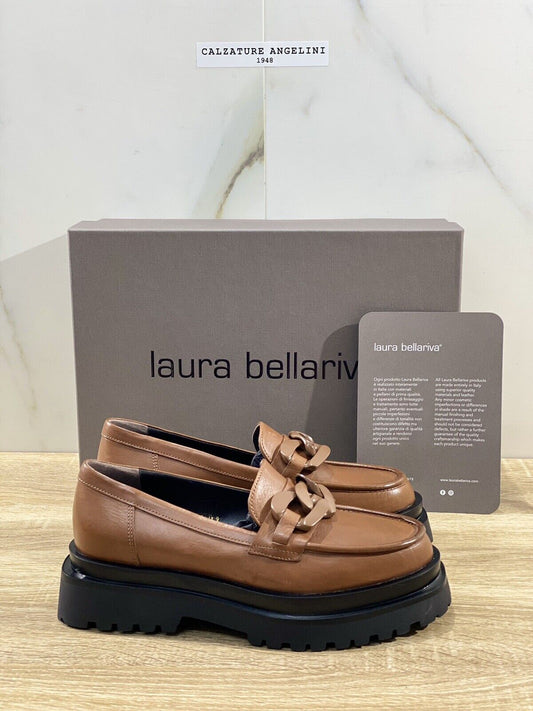 Laura Bellariva Mocassino donna Pelle Cuoio Extra Light 36