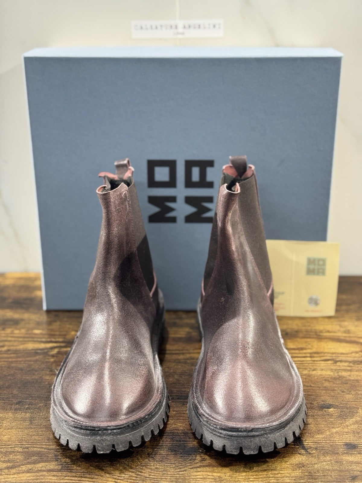 Moma Chelsea Boot Bordo’ Fatto A Mano In Italia Luxury Moma Boot Donna 41
