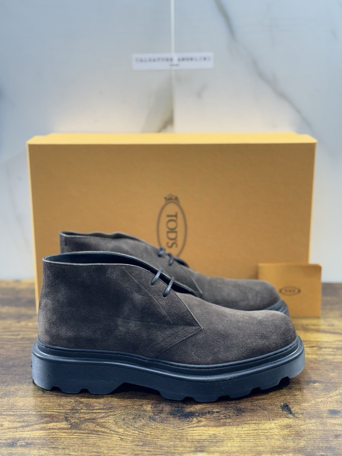 Tod’s Polacco Suede Testa Moro Commando   Extra Light Luxury Tod’s Uomo 41