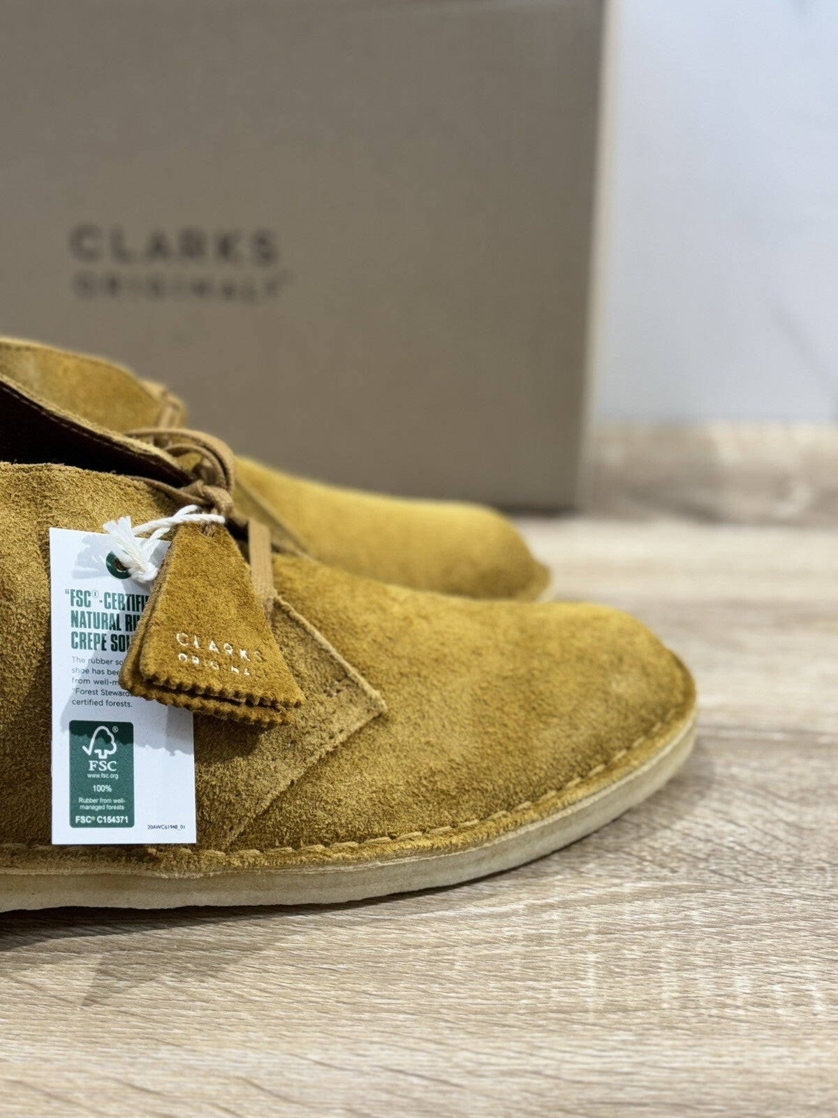 Clarks Desert Boot  Scarpa Uomo Suede Brown Orange Icon Clarks Men Shoes 44