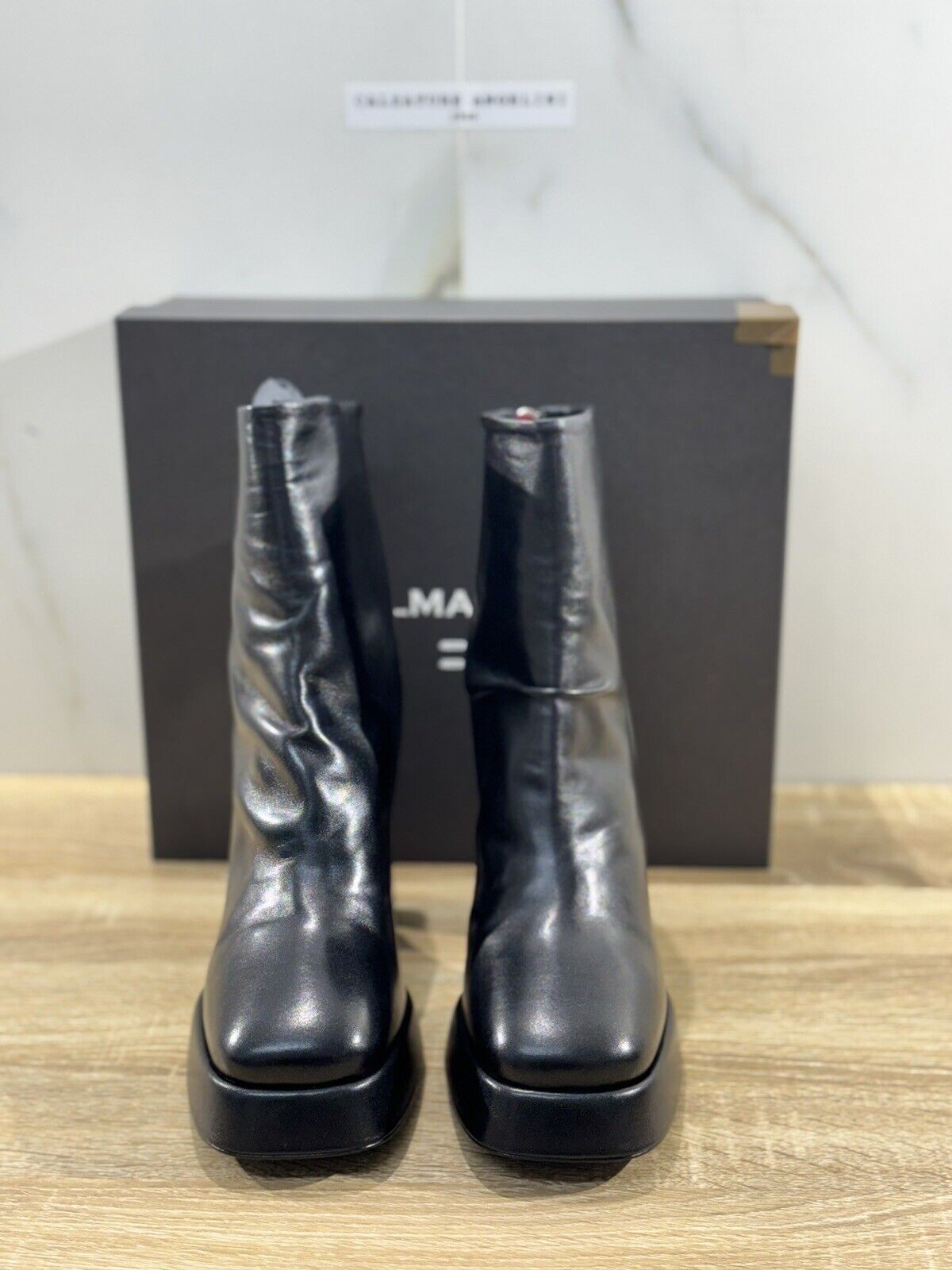 HALMANERA Tronchetto  Donna Lara  Pelle Nera Con Tacco Casual Handmade Boot 39